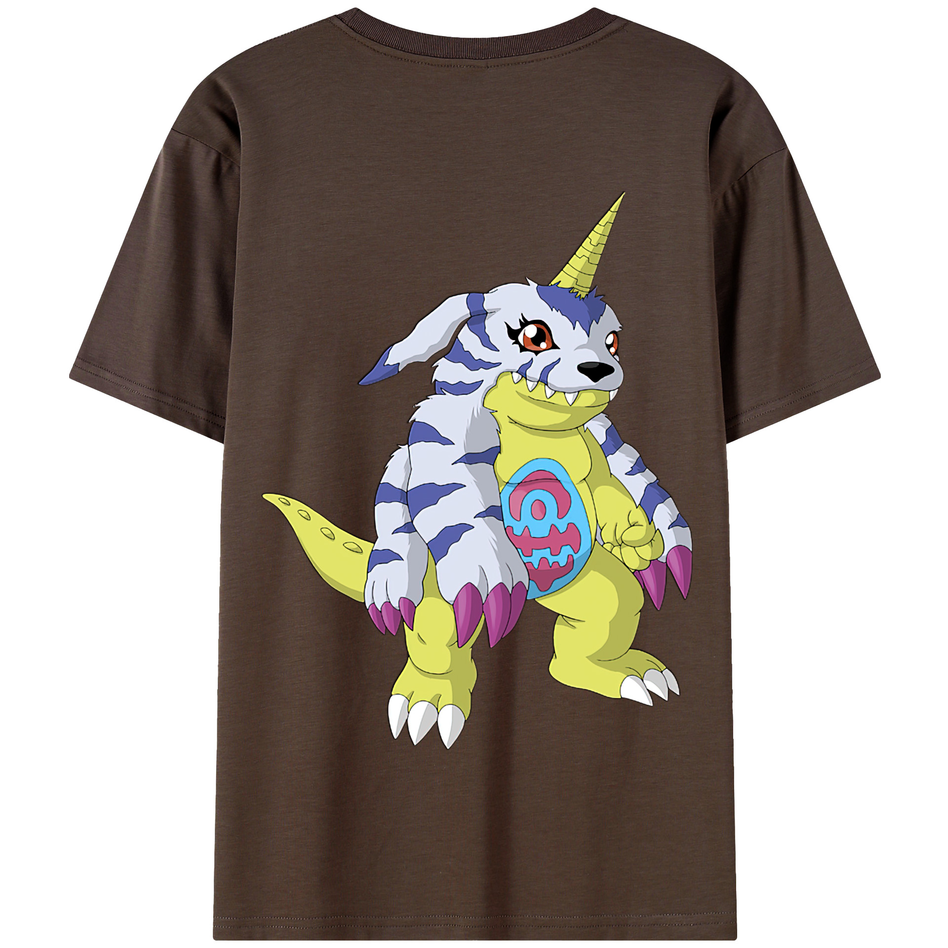 （画像用） Digimon デジタルモンスター/デジモン 綿100％半袖Tシャツ（背面プリント）