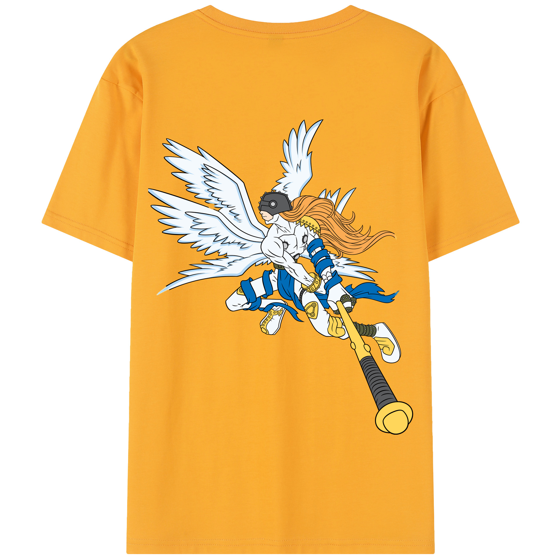 （画像用） Digimon デジタルモンスター/デジモン 綿100％半袖Tシャツ（背面プリント）