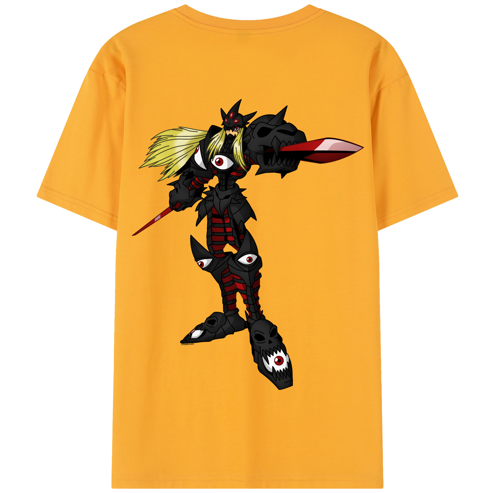 （画像用） Digimon デジタルモンスター/デジモン 綿100％半袖Tシャツ（背面プリント）