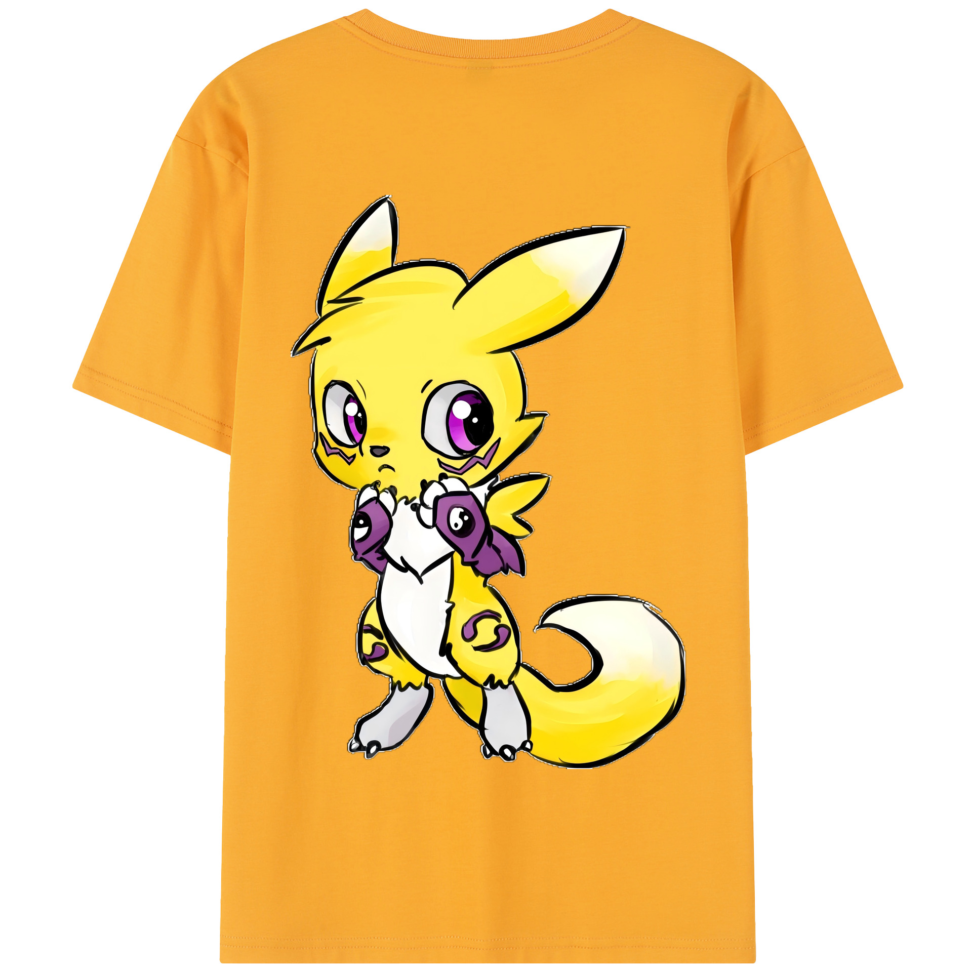 （画像用） Digimon デジタルモンスター/デジモン 綿100％半袖Tシャツ（背面プリント）