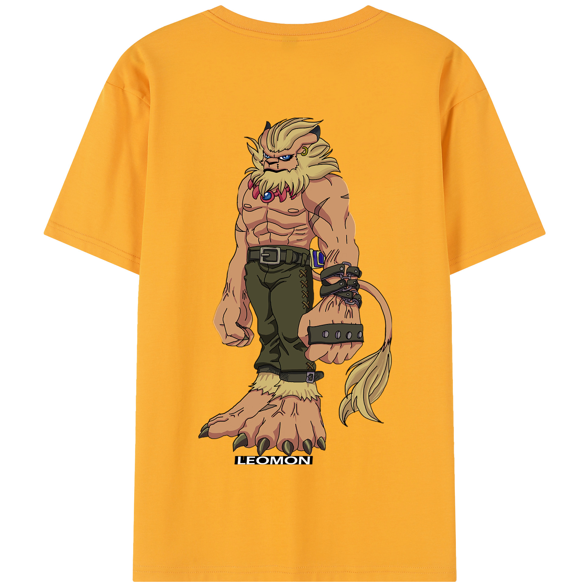 （画像用） Digimon デジタルモンスター/デジモン 綿100％半袖Tシャツ（背面プリント）