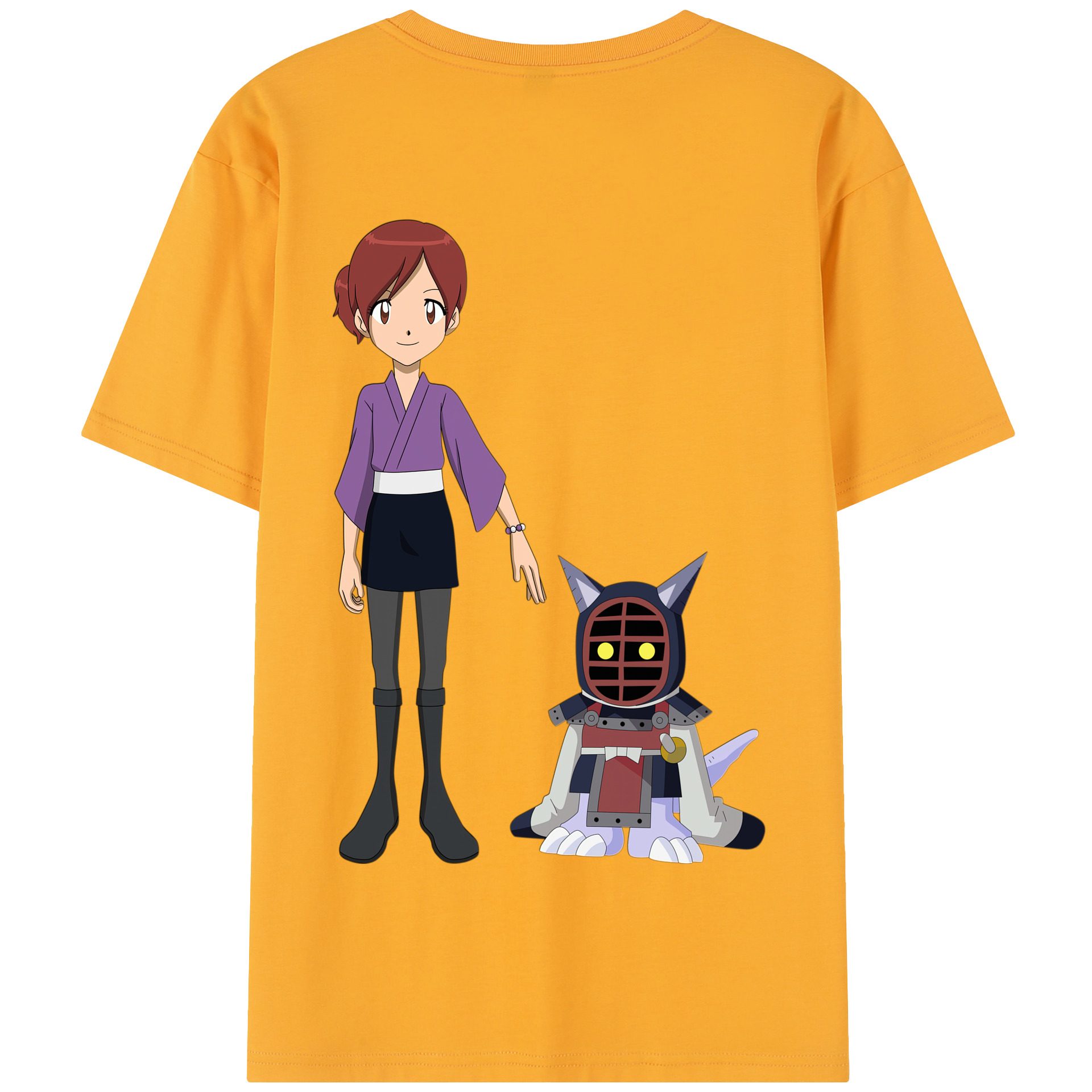 （画像用） Digimon デジタルモンスター/デジモン 綿100％半袖Tシャツ（背面プリント）