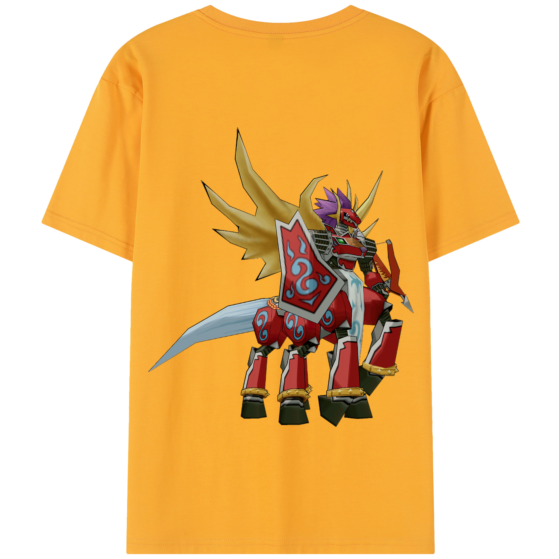 （画像用） Digimon デジタルモンスター/デジモン 綿100％半袖Tシャツ（背面プリント）