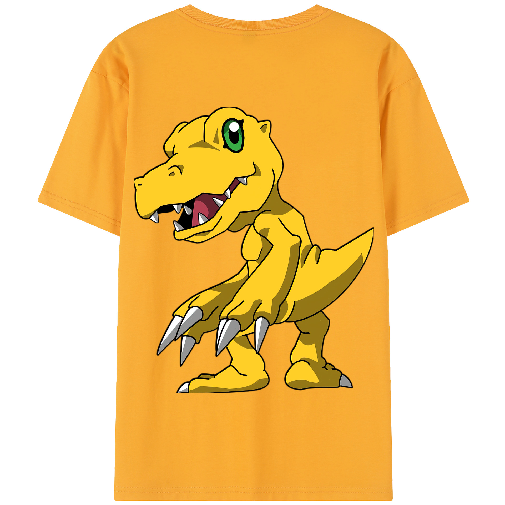 （画像用） Digimon デジタルモンスター/デジモン 綿100％半袖Tシャツ（背面プリント）