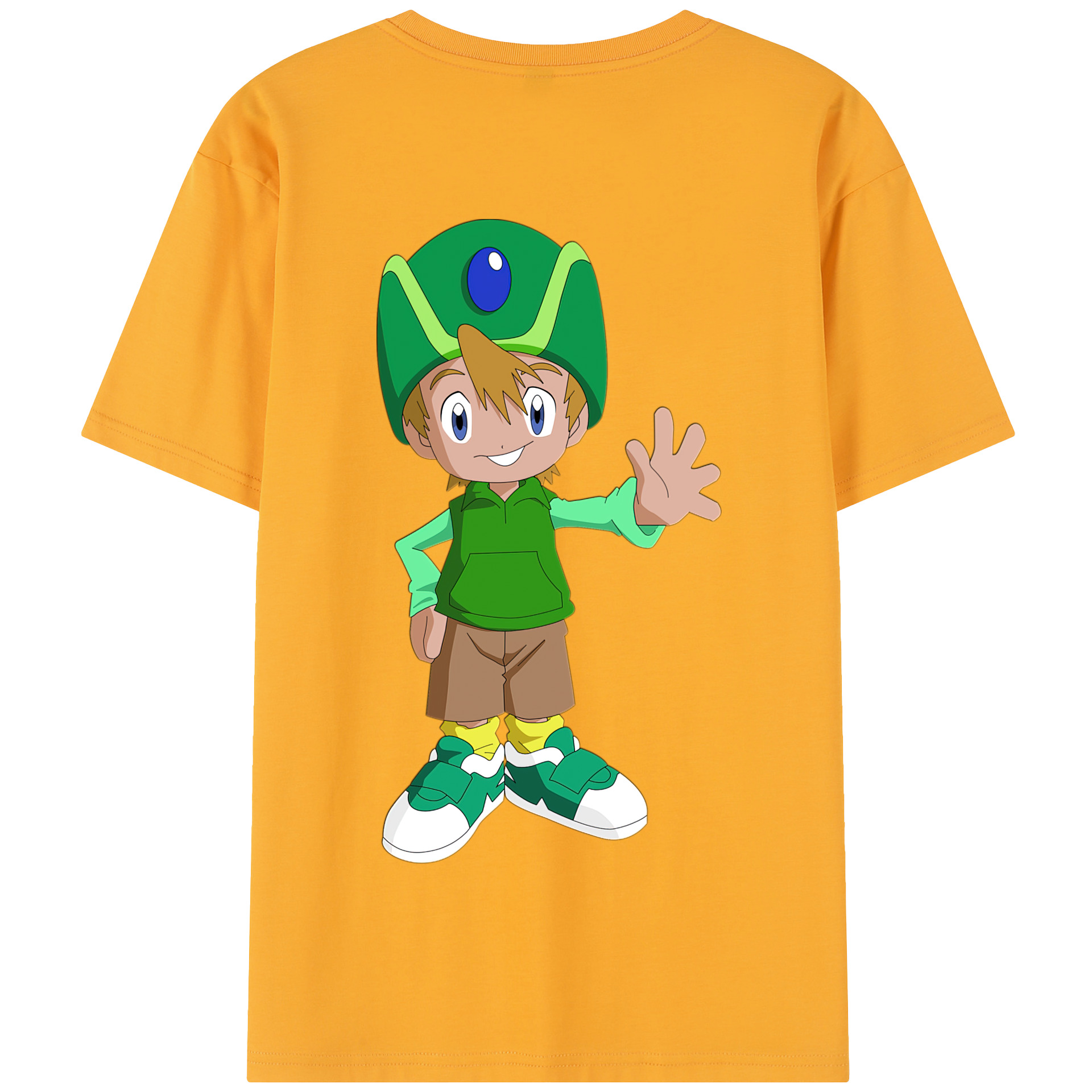 （画像用） Digimon デジタルモンスター/デジモン 綿100％半袖Tシャツ（背面プリント）