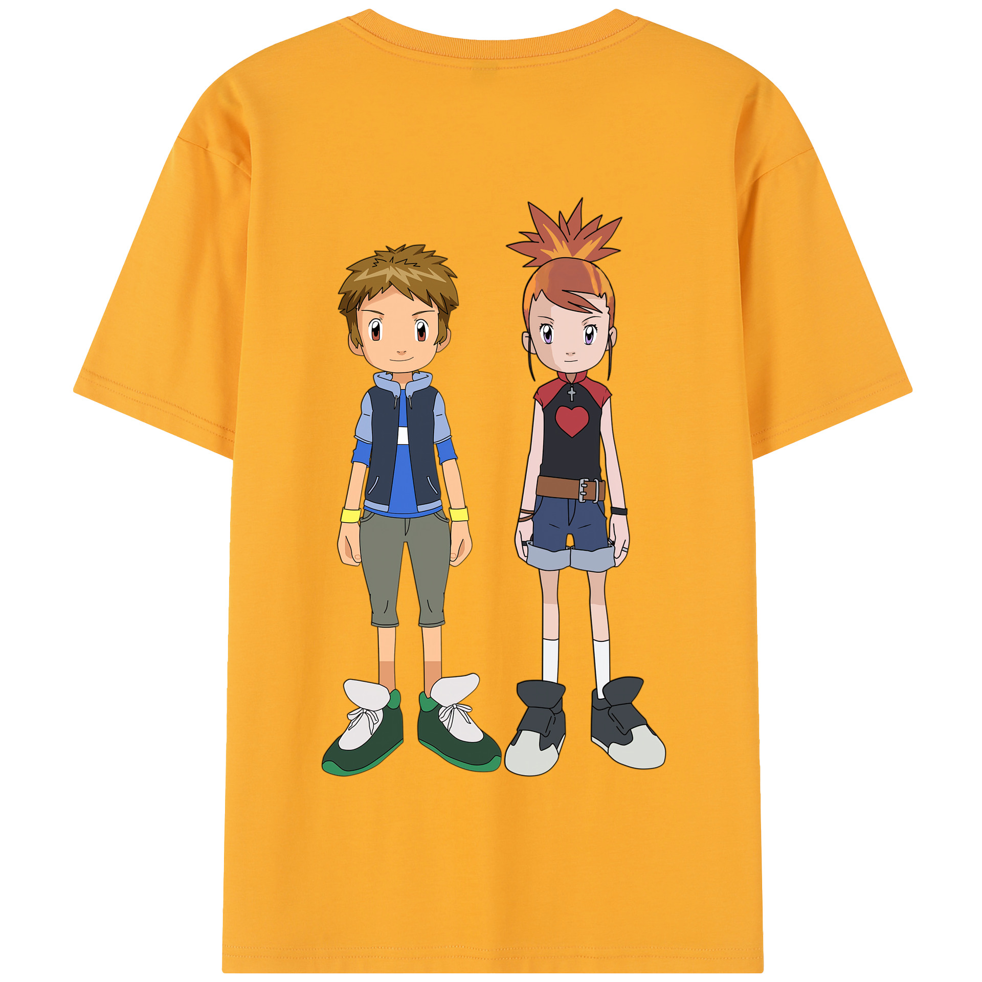 （画像用） Digimon デジタルモンスター/デジモン 綿100％半袖Tシャツ（背面プリント）