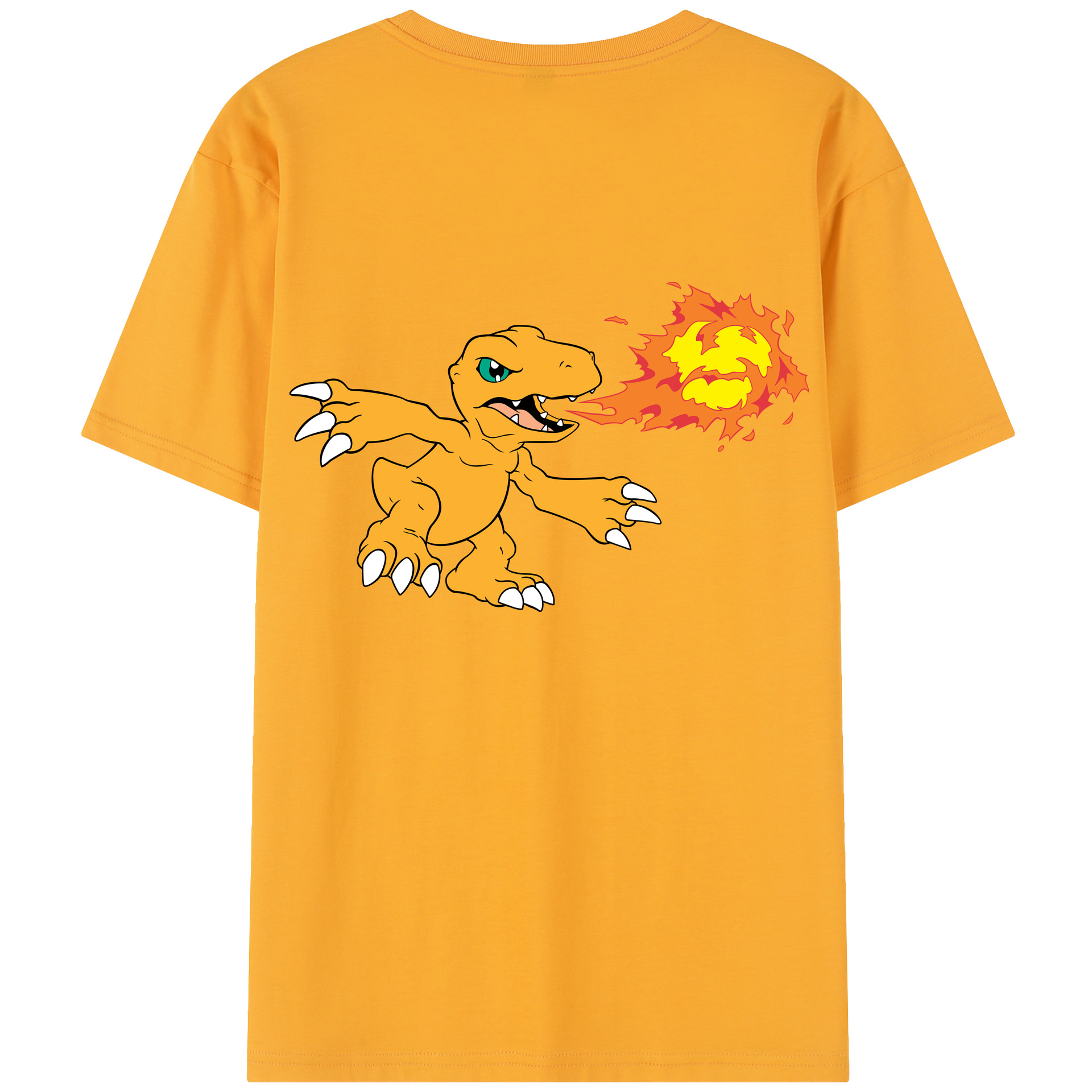（画像用） Digimon デジタルモンスター/デジモン 綿100％半袖Tシャツ（背面プリント）