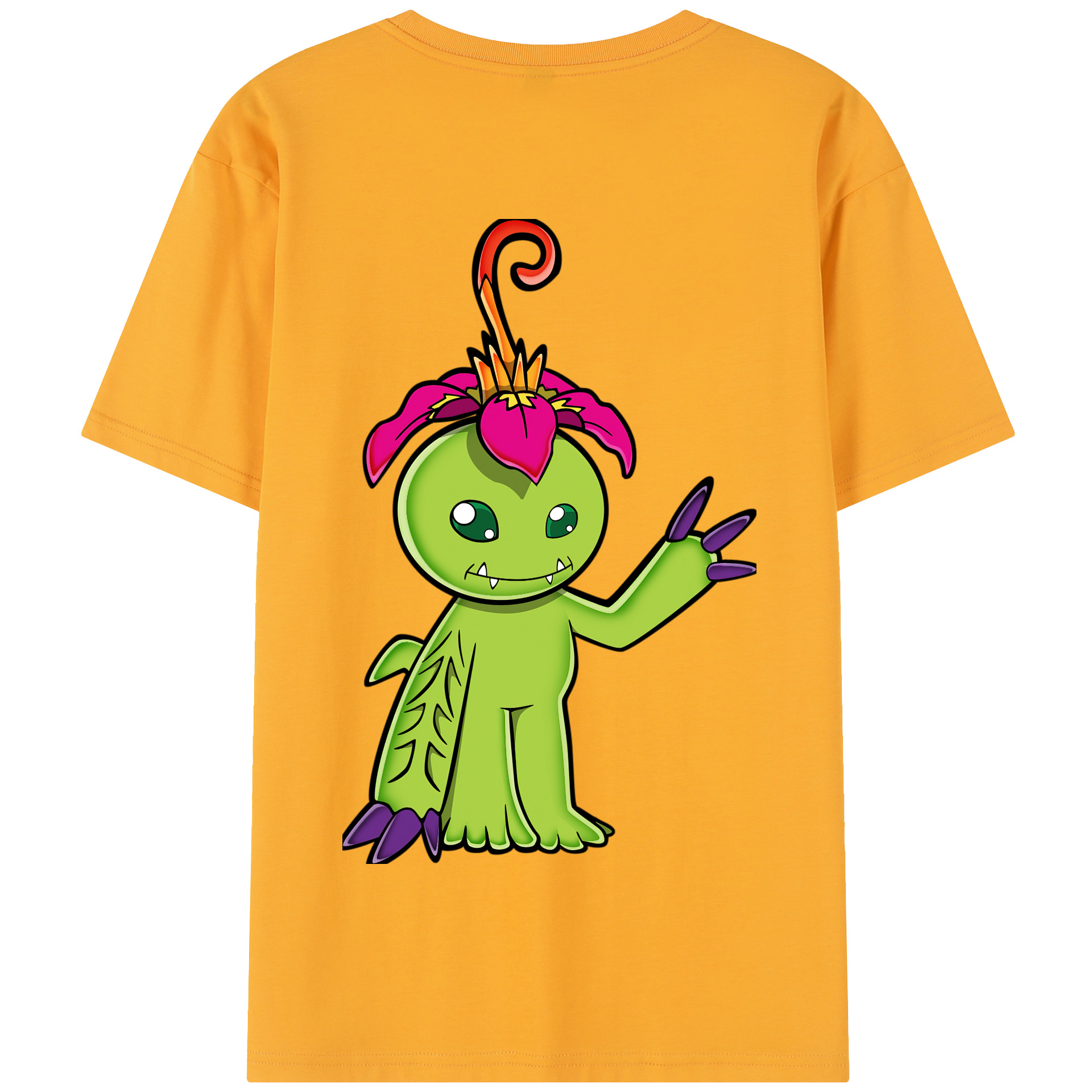 （画像用） Digimon デジタルモンスター/デジモン 綿100％半袖Tシャツ（背面プリント）