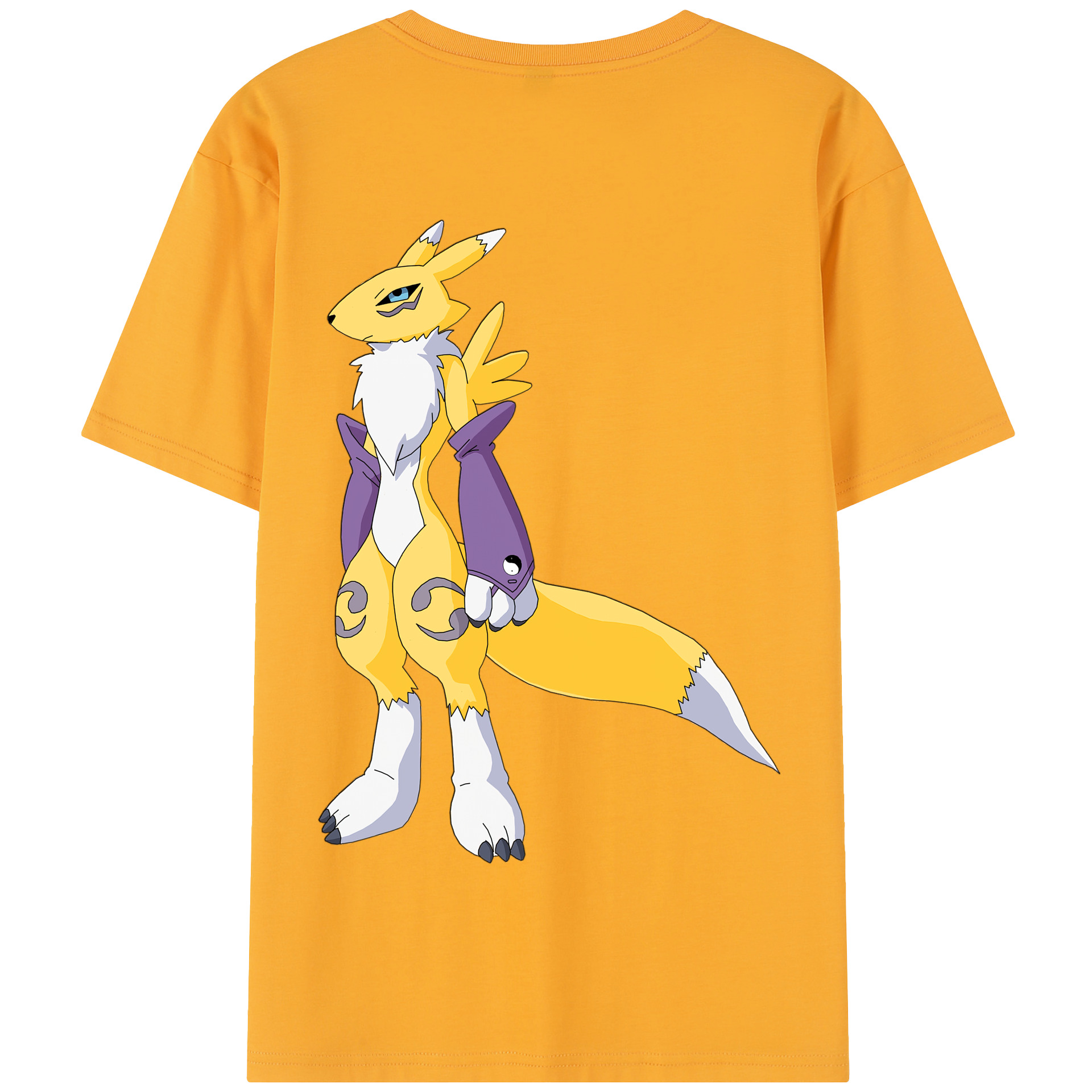 （画像用） Digimon デジタルモンスター/デジモン 綿100％半袖Tシャツ（背面プリント）