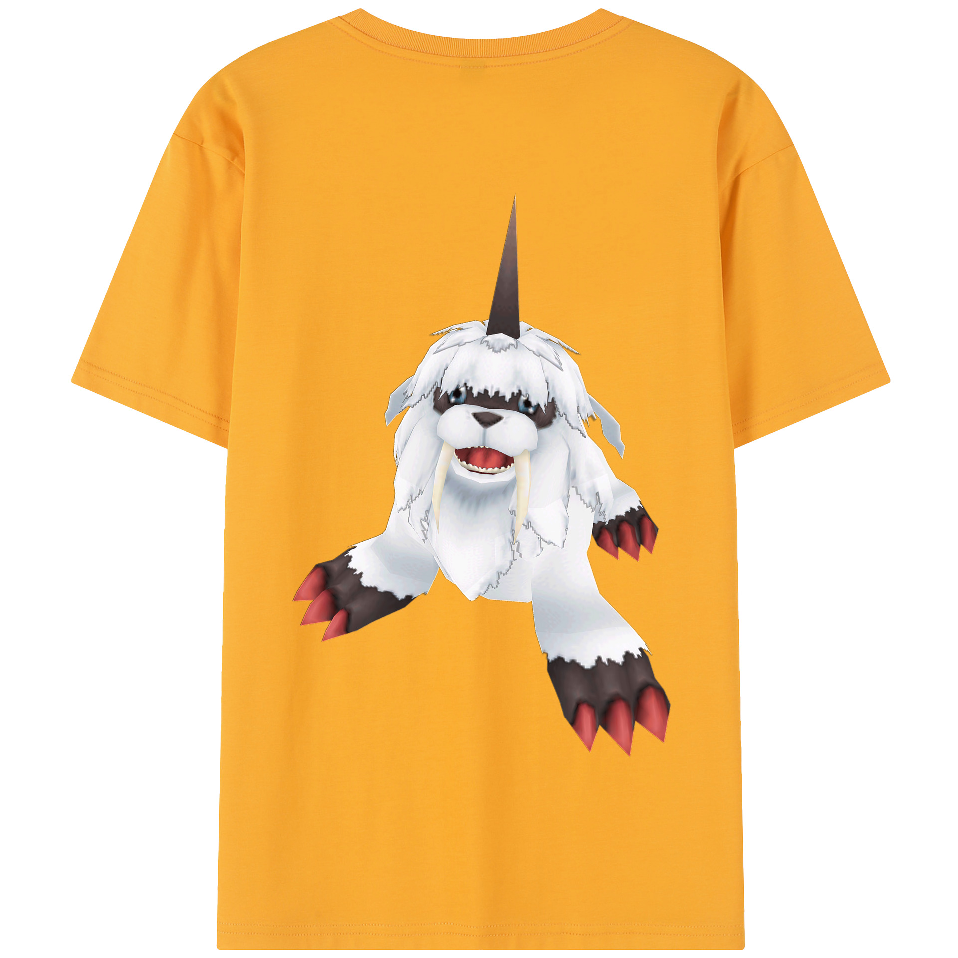 （画像用） Digimon デジタルモンスター/デジモン 綿100％半袖Tシャツ（背面プリント）