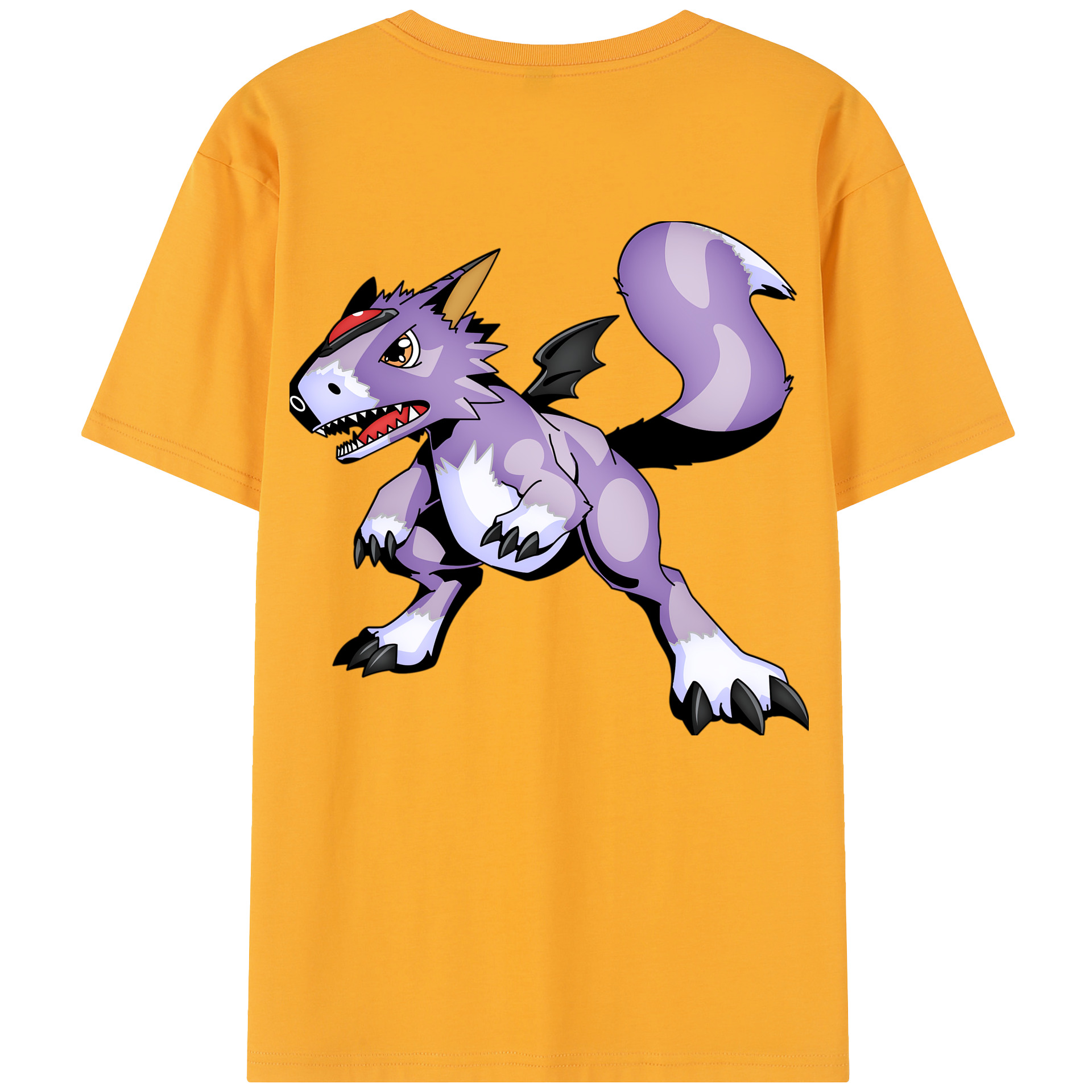 （画像用） Digimon デジタルモンスター/デジモン 綿100％半袖Tシャツ（背面プリント）