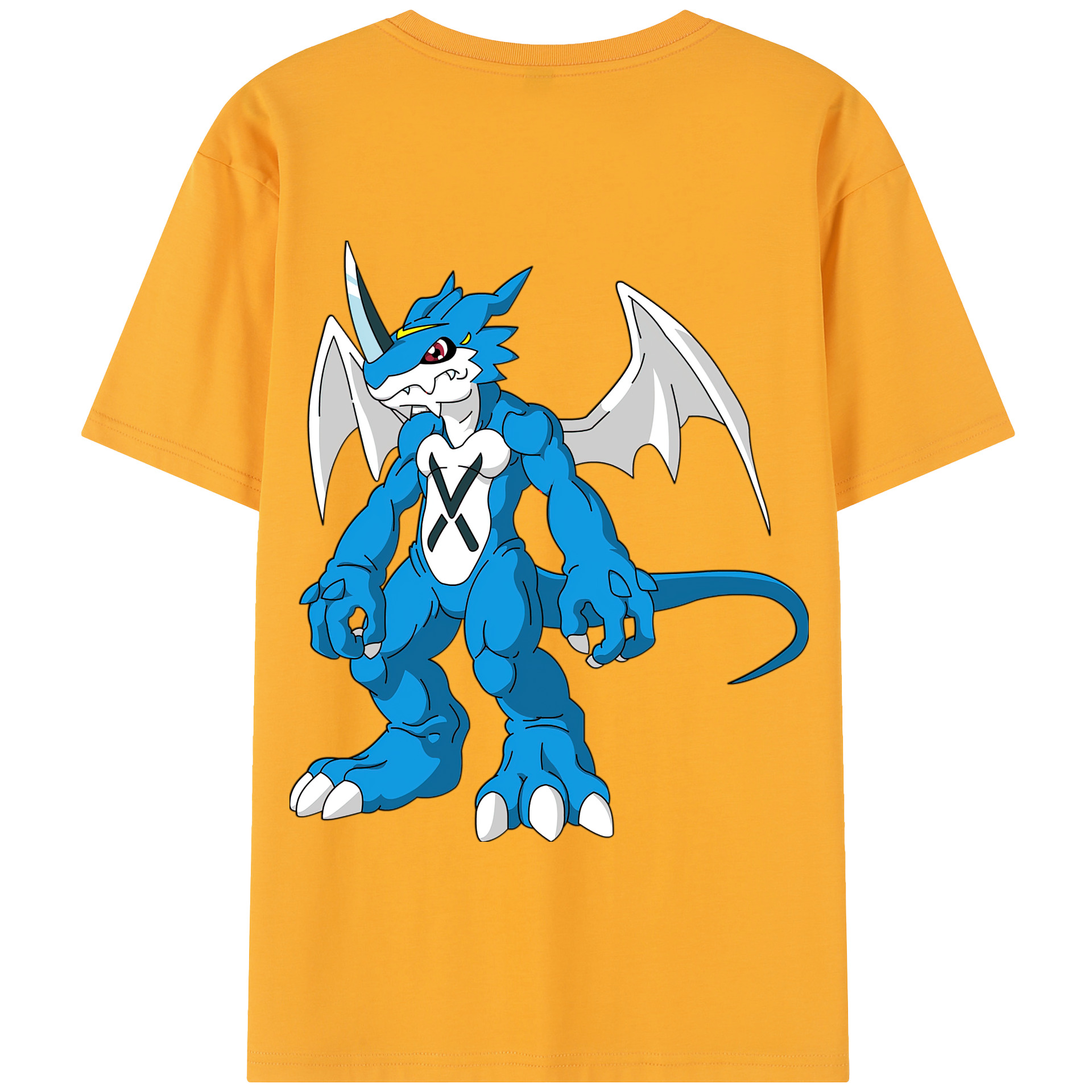 （画像用） Digimon デジタルモンスター/デジモン 綿100％半袖Tシャツ（背面プリント）
