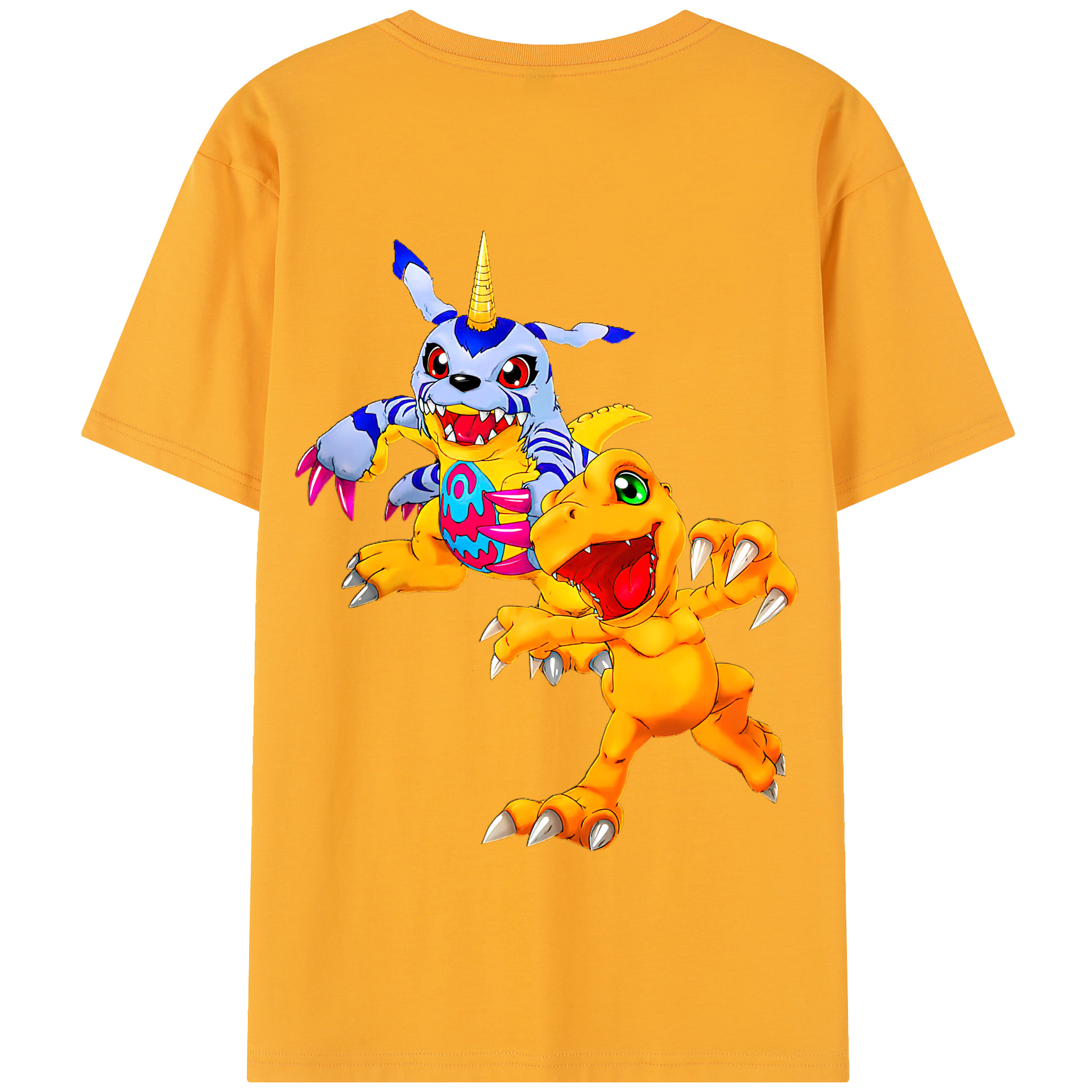 （画像用） Digimon デジタルモンスター/デジモン 綿100％半袖Tシャツ（背面プリント）