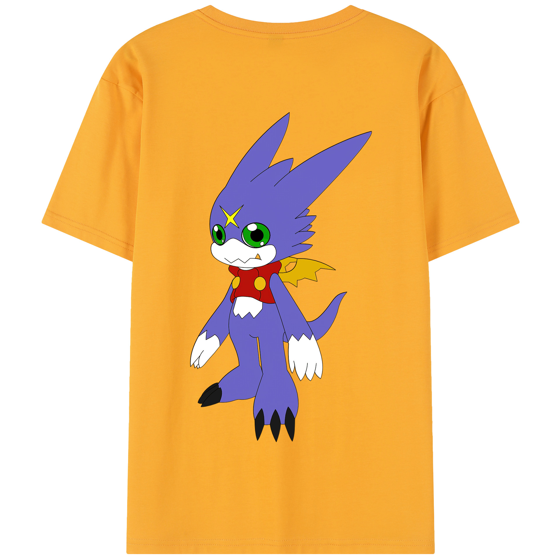（画像用） Digimon デジタルモンスター/デジモン 綿100％半袖Tシャツ（背面プリント）