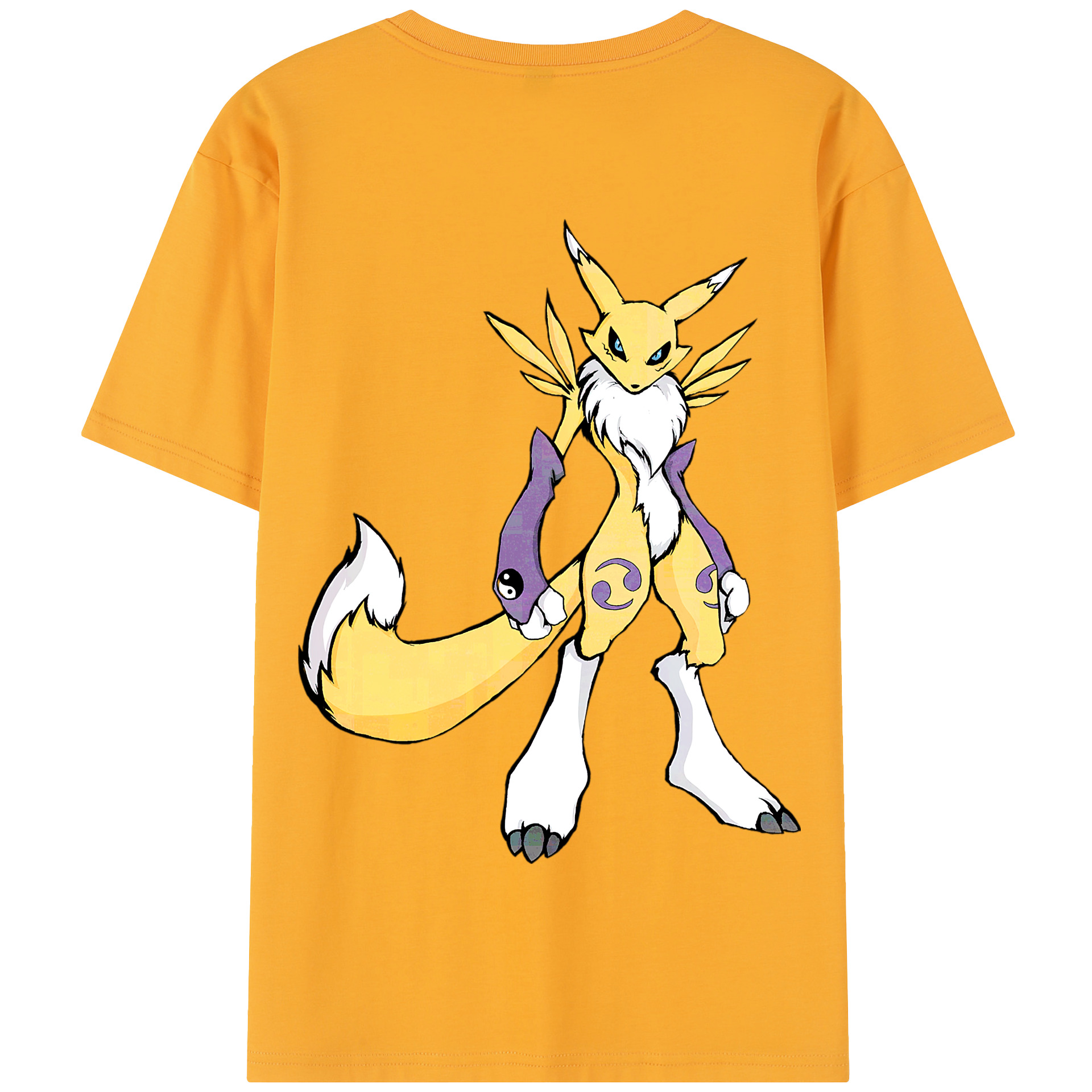（画像用） Digimon デジタルモンスター/デジモン 綿100％半袖Tシャツ（背面プリント）