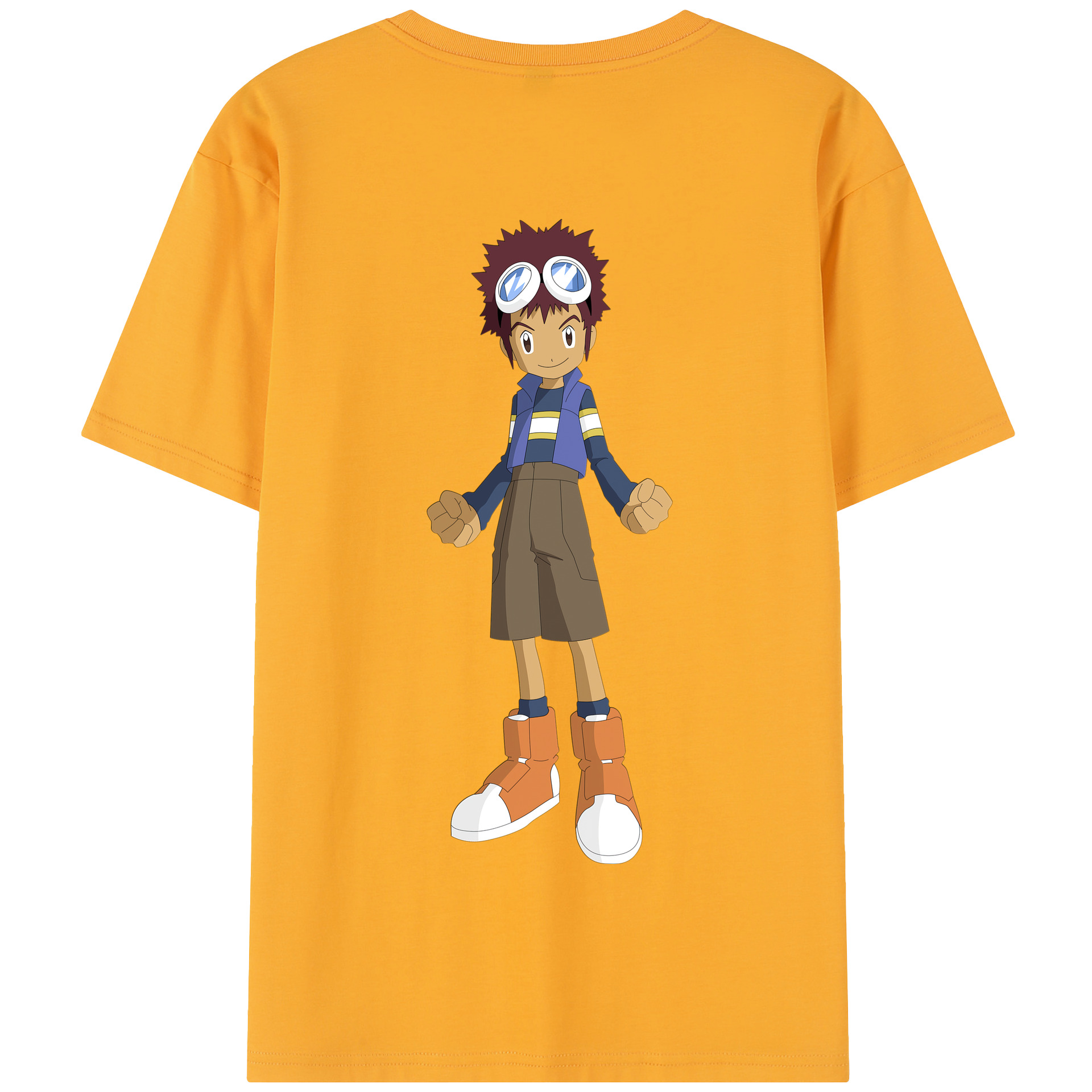 （画像用） Digimon デジタルモンスター/デジモン 綿100％半袖Tシャツ（背面プリント）