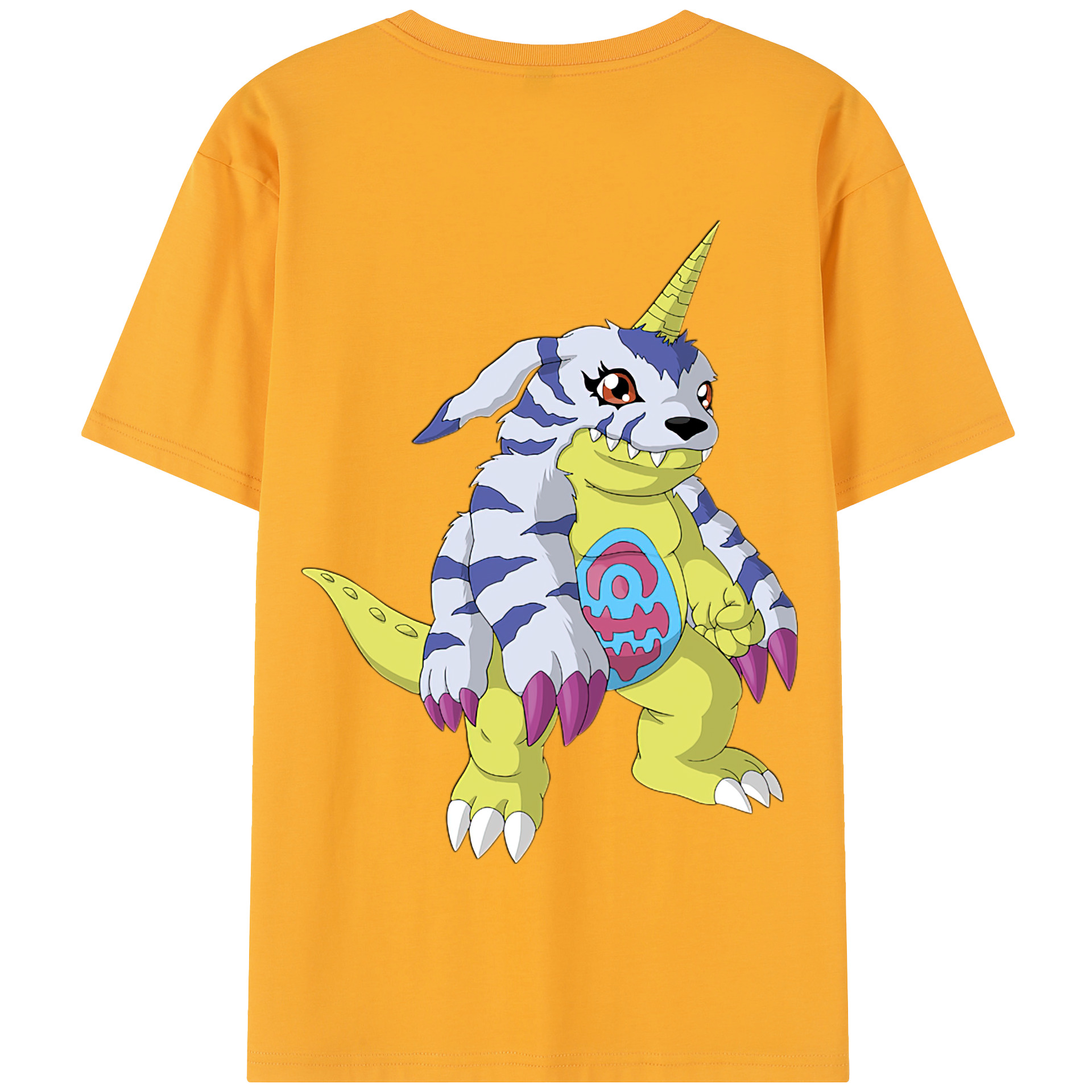 （画像用） Digimon デジタルモンスター/デジモン 綿100％半袖Tシャツ（背面プリント）
