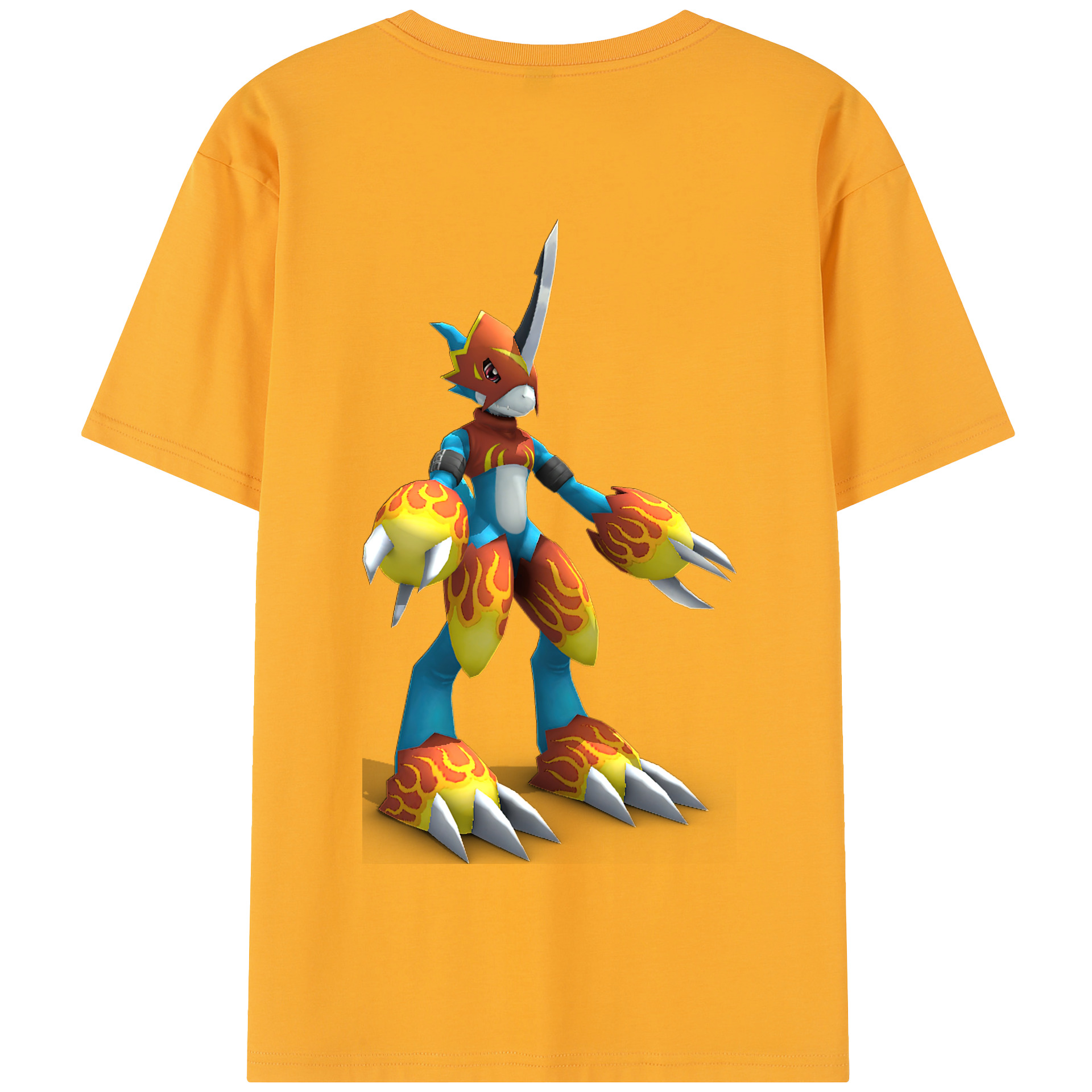（画像用） Digimon デジタルモンスター/デジモン 綿100％半袖Tシャツ（背面プリント）
