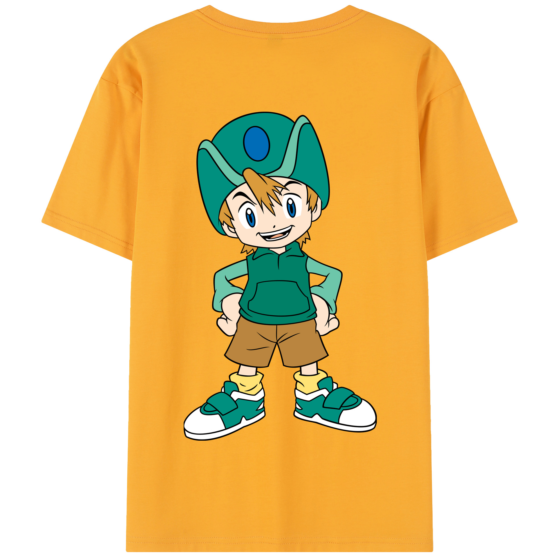 （画像用） Digimon デジタルモンスター/デジモン 綿100％半袖Tシャツ（背面プリント）