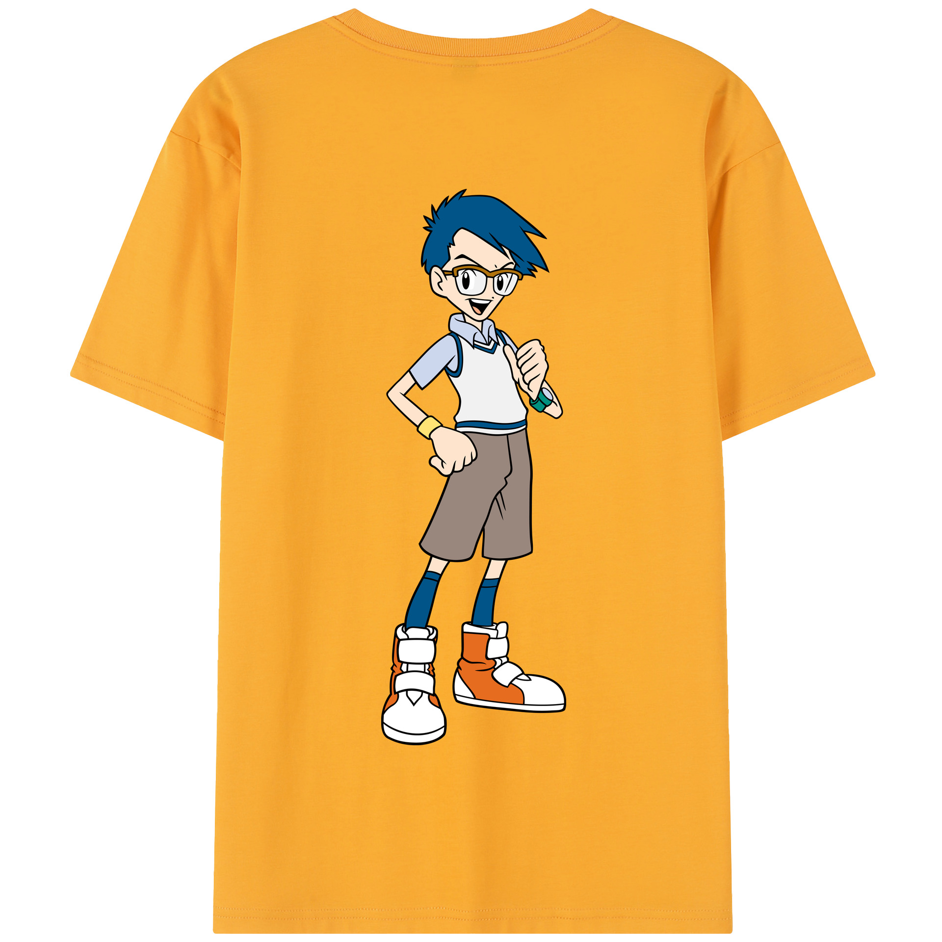 （画像用） Digimon デジタルモンスター/デジモン 綿100％半袖Tシャツ（背面プリント）
