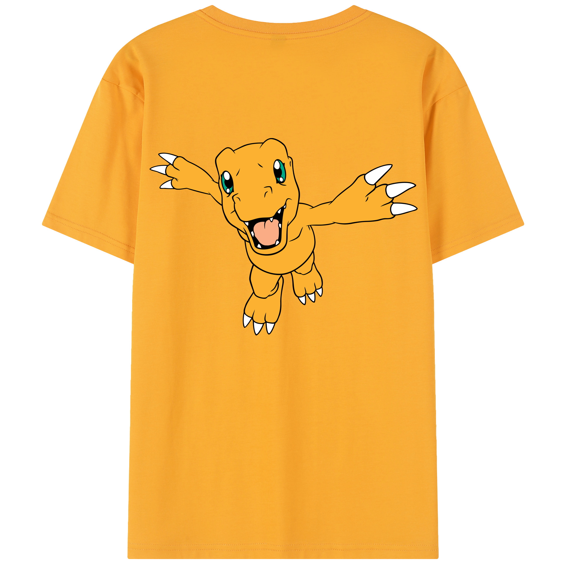 （画像用） Digimon デジタルモンスター/デジモン 綿100％半袖Tシャツ（背面プリント）