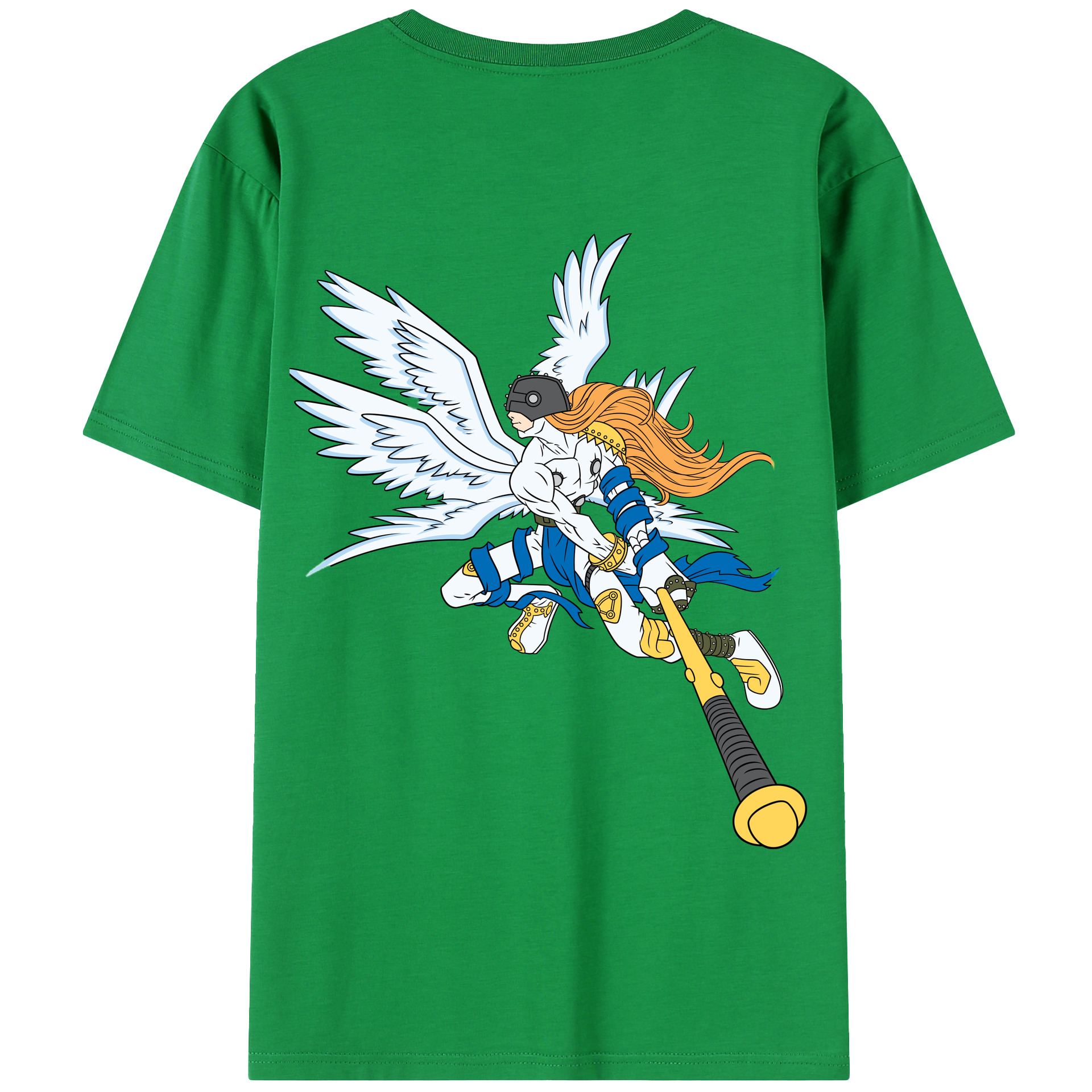 （画像用） Digimon デジタルモンスター/デジモン 綿100％半袖Tシャツ（背面プリント）