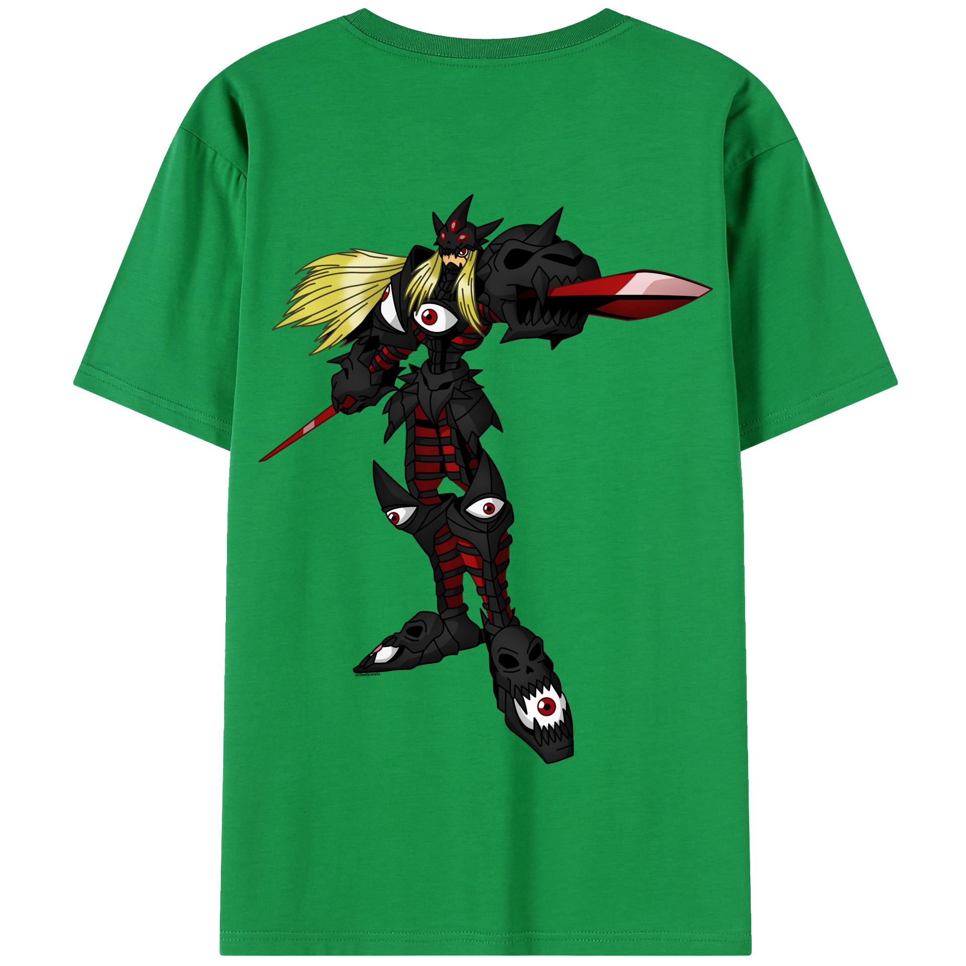 （画像用） Digimon デジタルモンスター/デジモン 綿100％半袖Tシャツ（背面プリント）