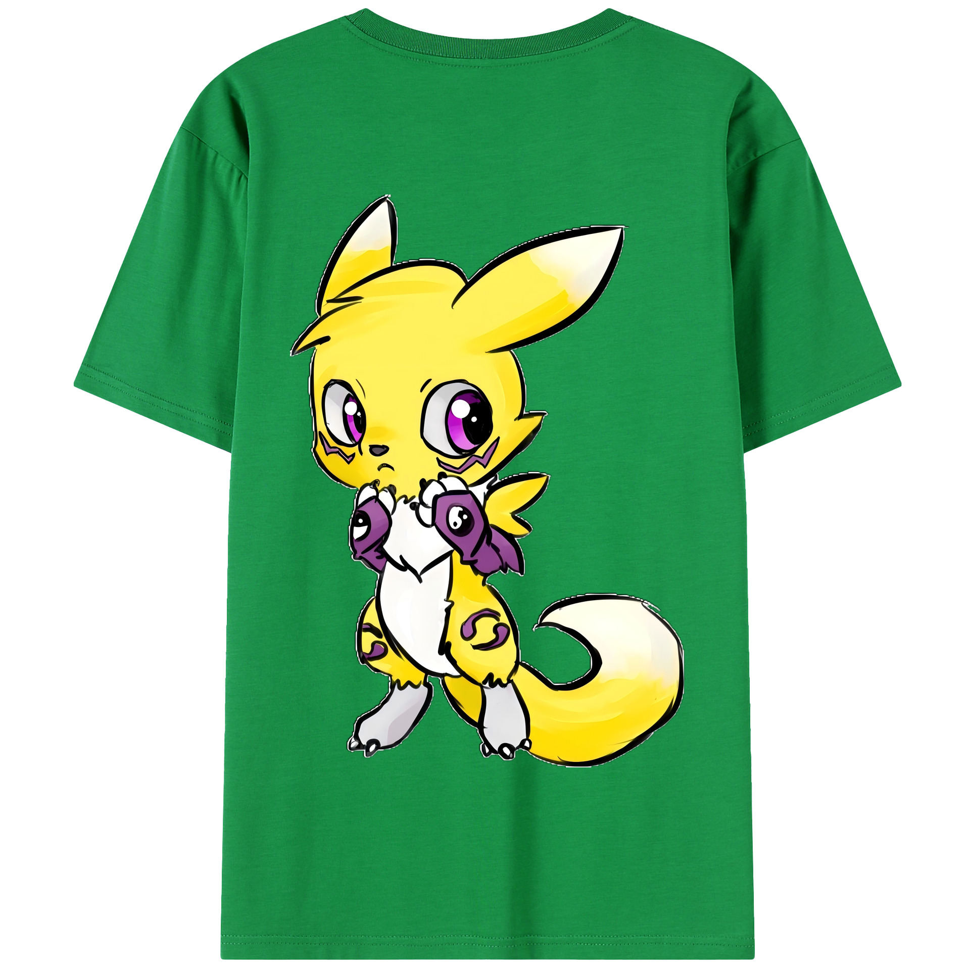 （画像用） Digimon デジタルモンスター/デジモン 綿100％半袖Tシャツ（背面プリント）