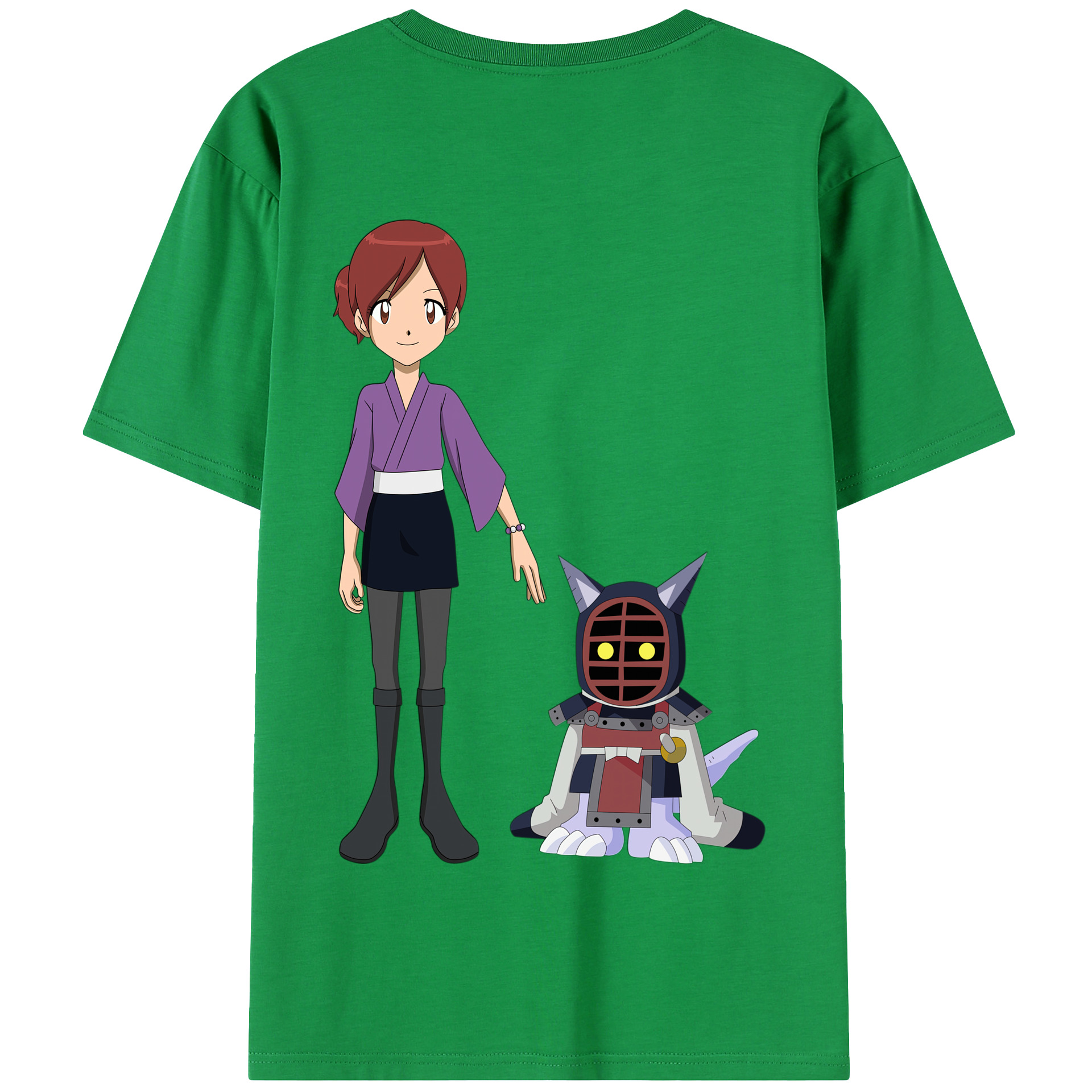 （画像用） Digimon デジタルモンスター/デジモン 綿100％半袖Tシャツ（背面プリント）