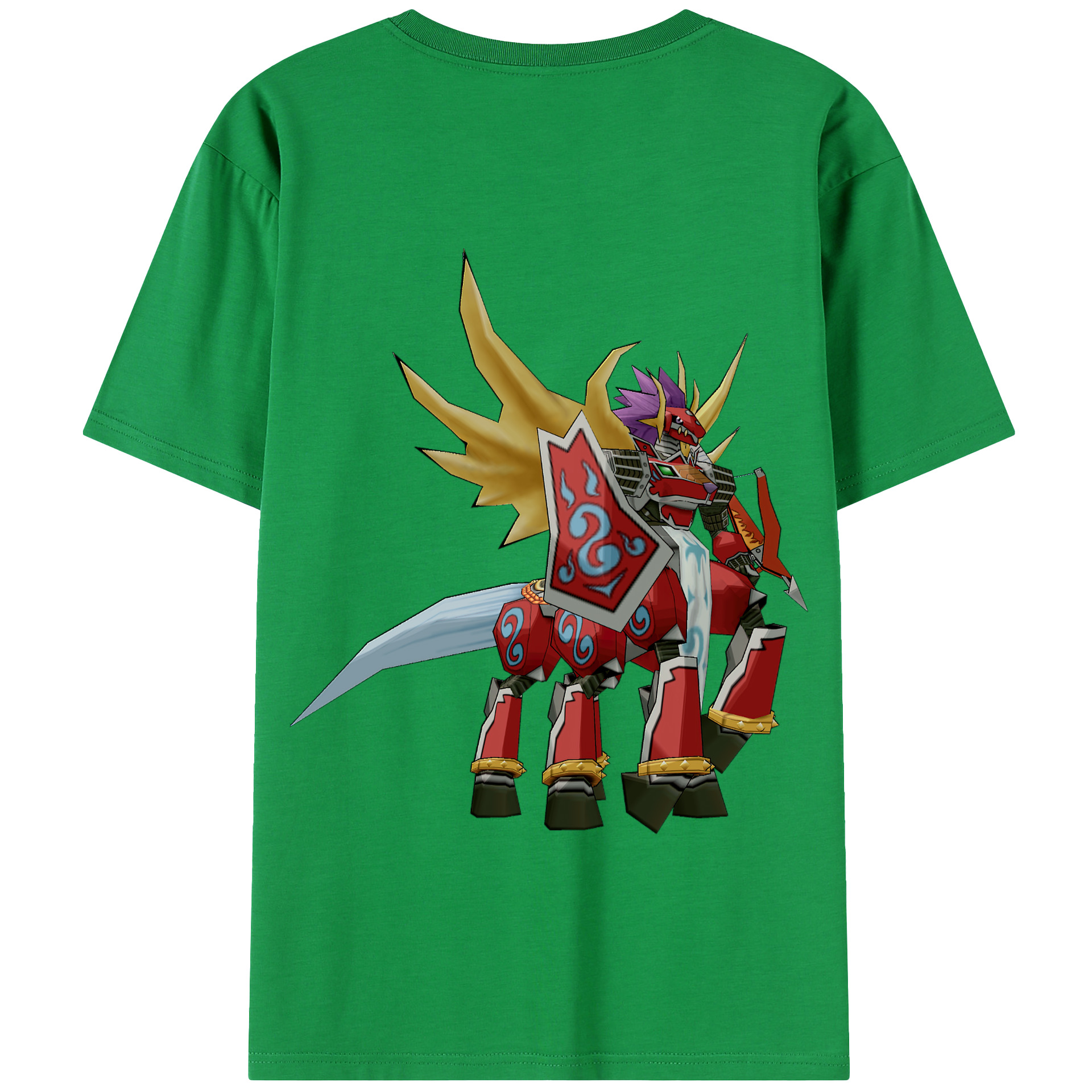 （画像用） Digimon デジタルモンスター/デジモン 綿100％半袖Tシャツ（背面プリント）