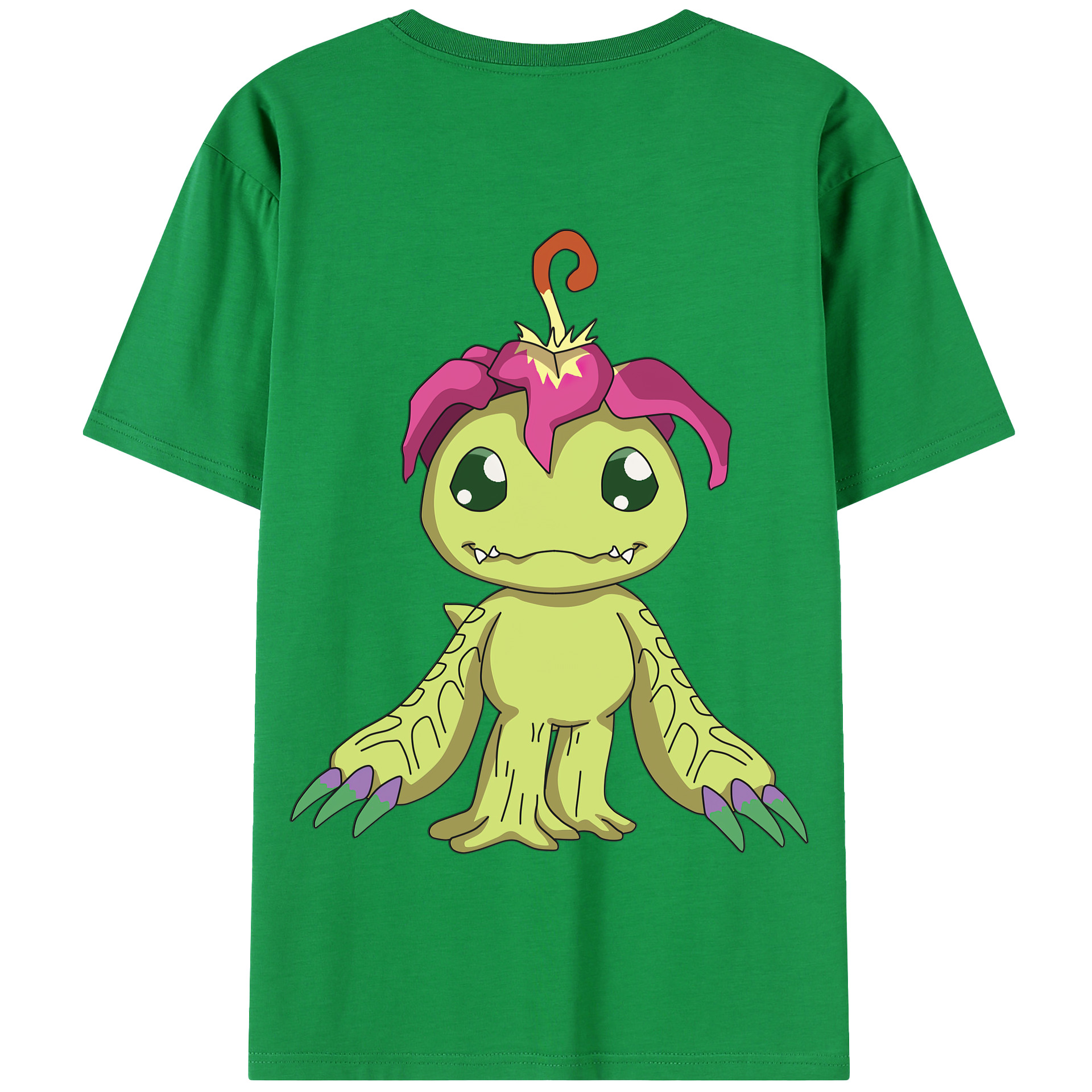 （画像用） Digimon デジタルモンスター/デジモン 綿100％半袖Tシャツ（背面プリント）