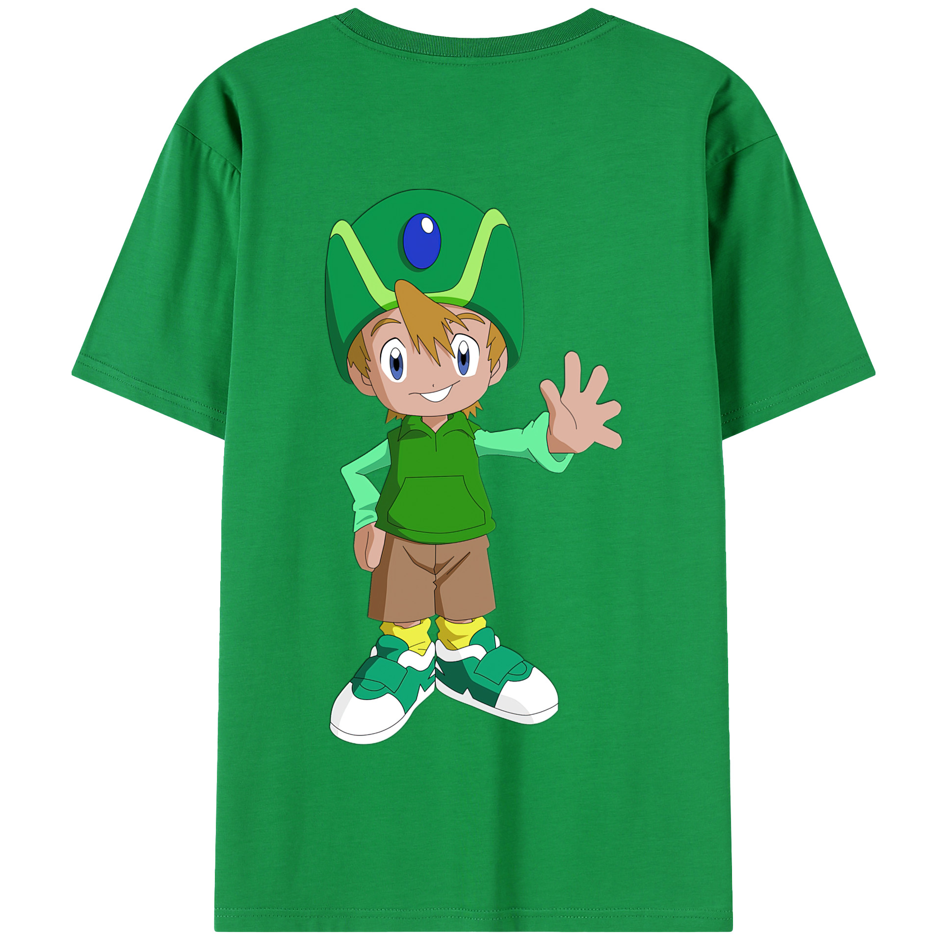 （画像用） Digimon デジタルモンスター/デジモン 綿100％半袖Tシャツ（背面プリント）