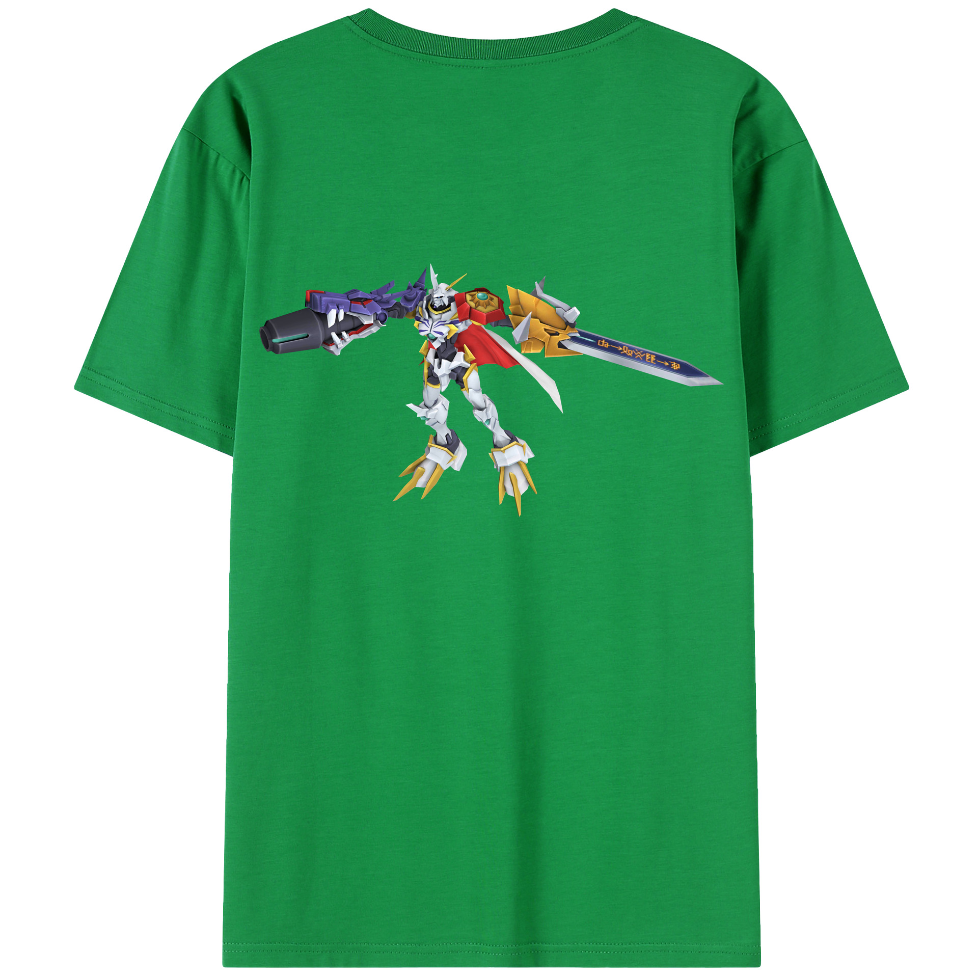 （画像用） Digimon デジタルモンスター/デジモン 綿100％半袖Tシャツ（背面プリント）