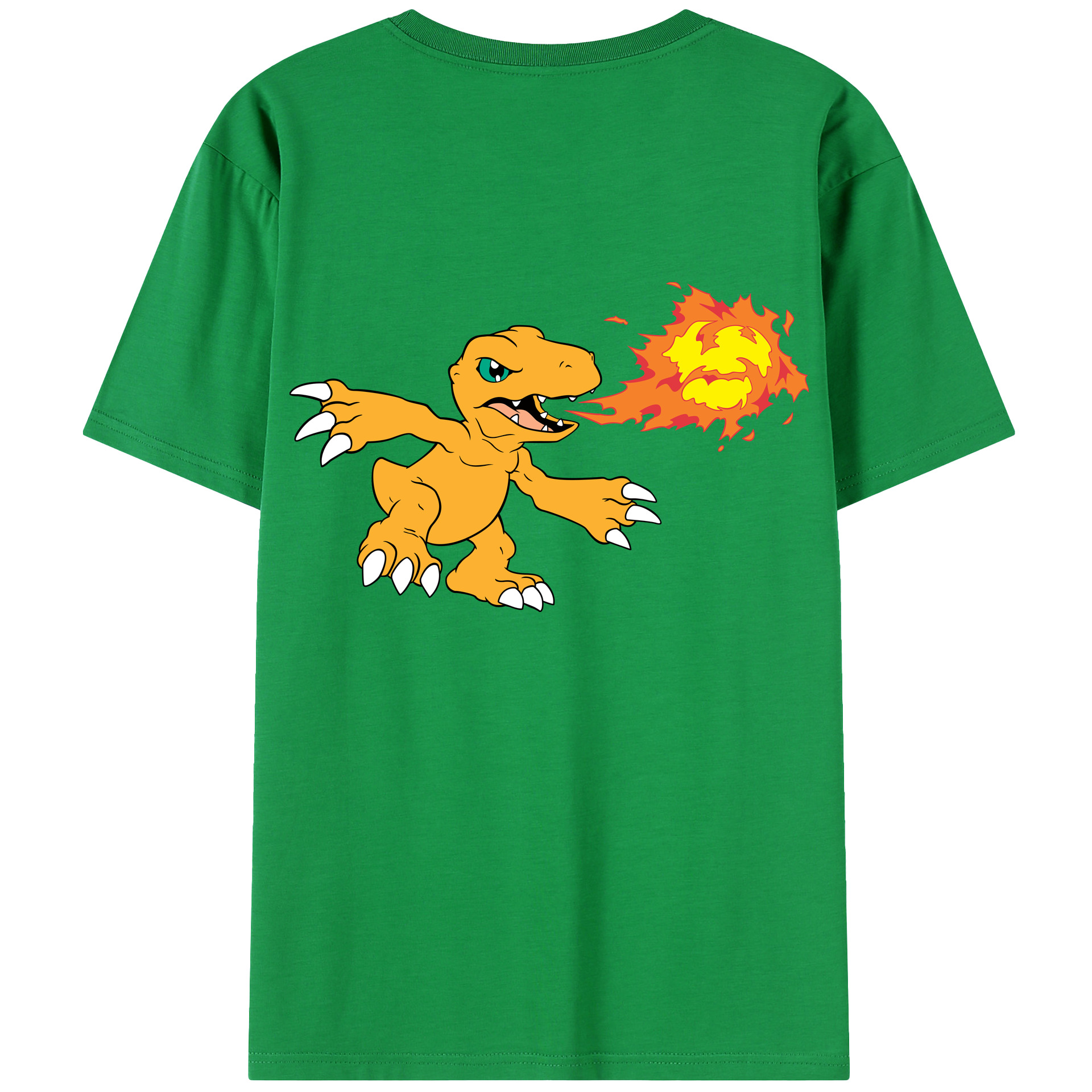 （画像用） Digimon デジタルモンスター/デジモン 綿100％半袖Tシャツ（背面プリント）