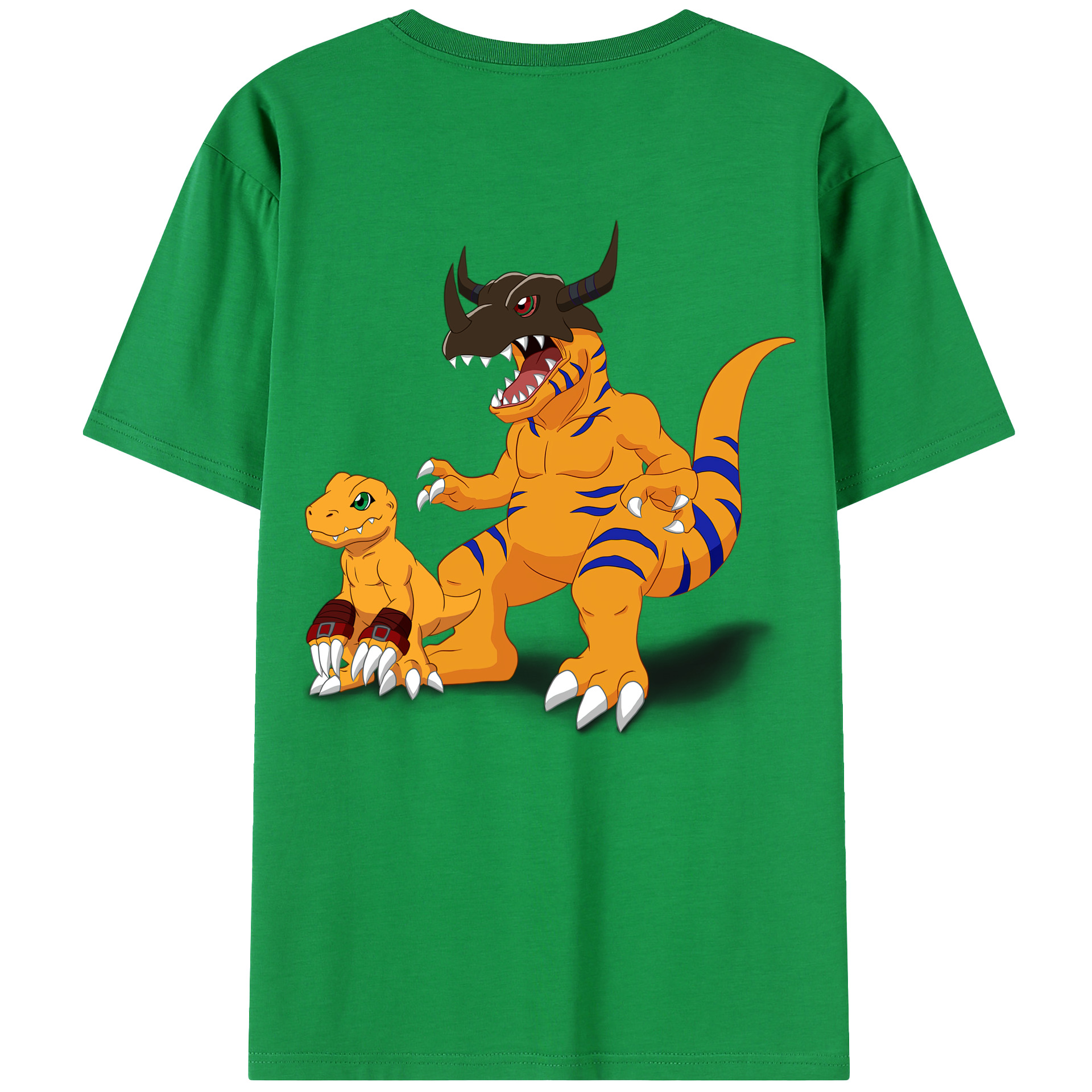 （画像用） Digimon デジタルモンスター/デジモン 綿100％半袖Tシャツ（背面プリント）