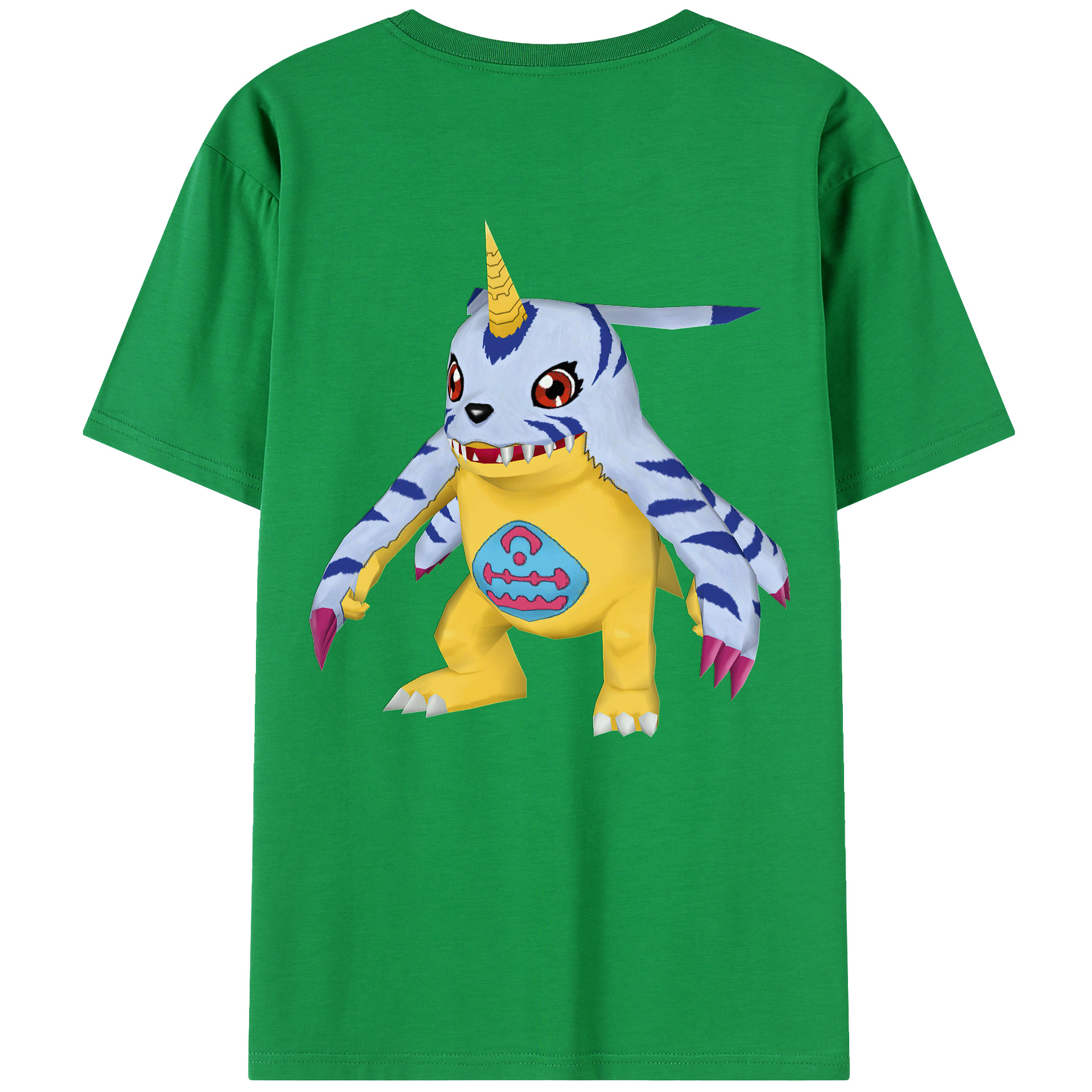 （画像用） Digimon デジタルモンスター/デジモン 綿100％半袖Tシャツ（背面プリント）