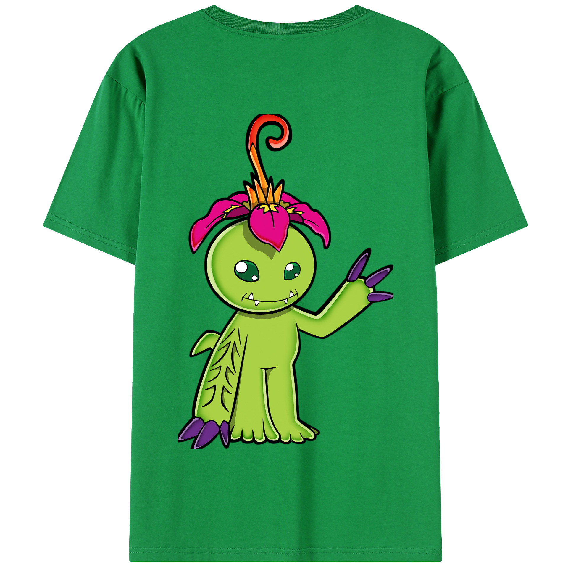 （画像用） Digimon デジタルモンスター/デジモン 綿100％半袖Tシャツ（背面プリント）
