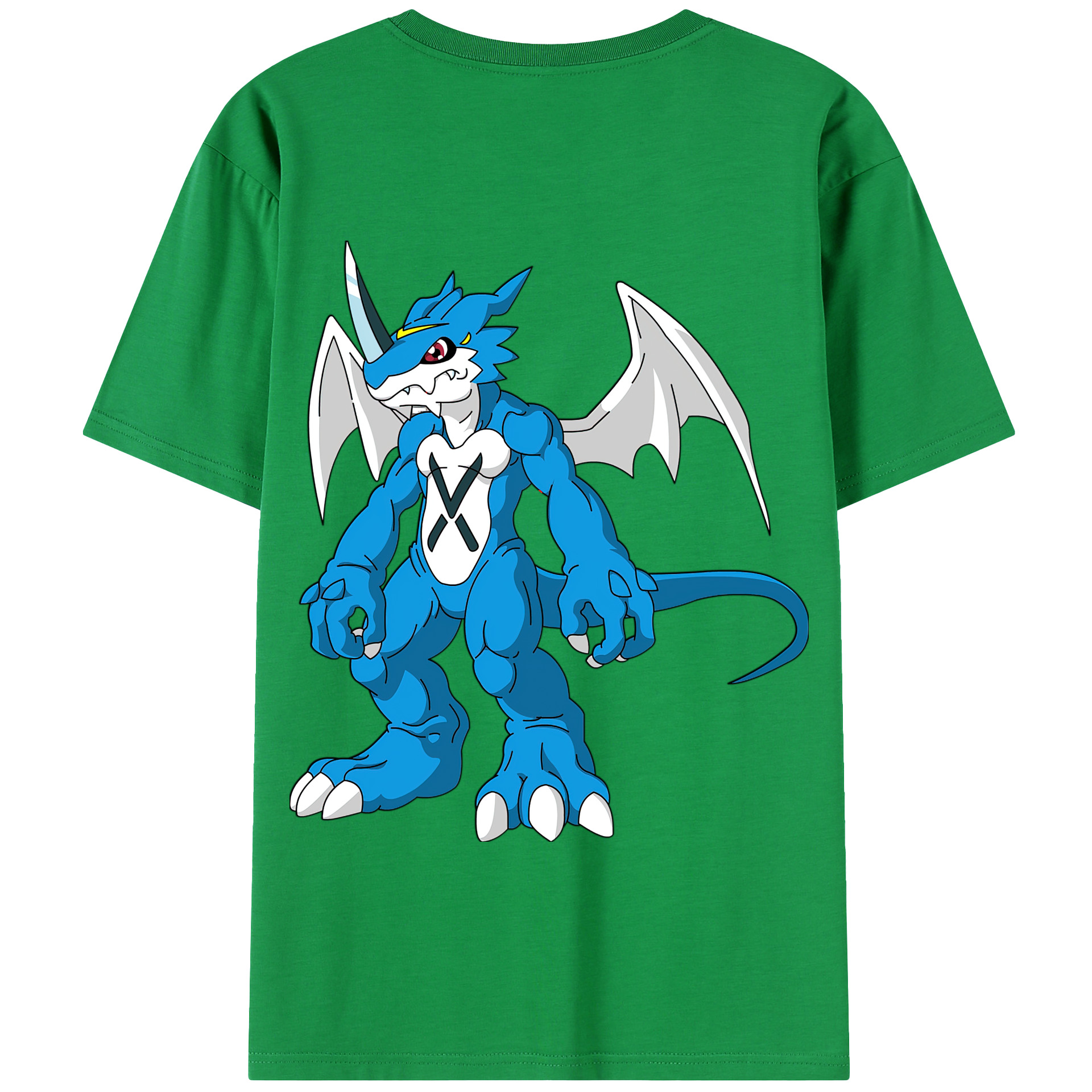 （画像用） Digimon デジタルモンスター/デジモン 綿100％半袖Tシャツ（背面プリント）