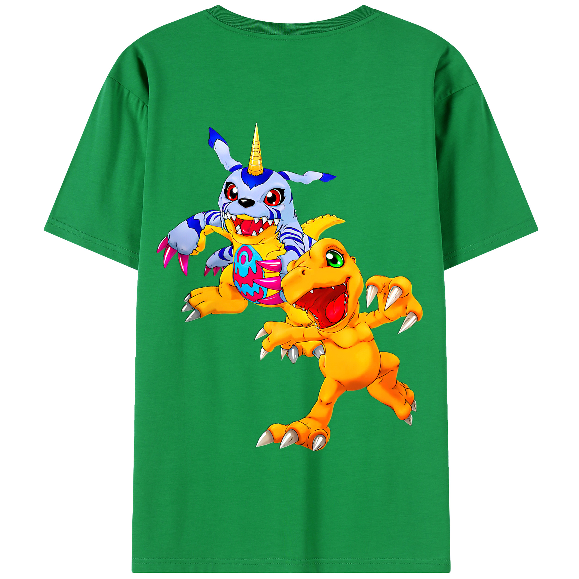 （画像用） Digimon デジタルモンスター/デジモン 綿100％半袖Tシャツ（背面プリント）
