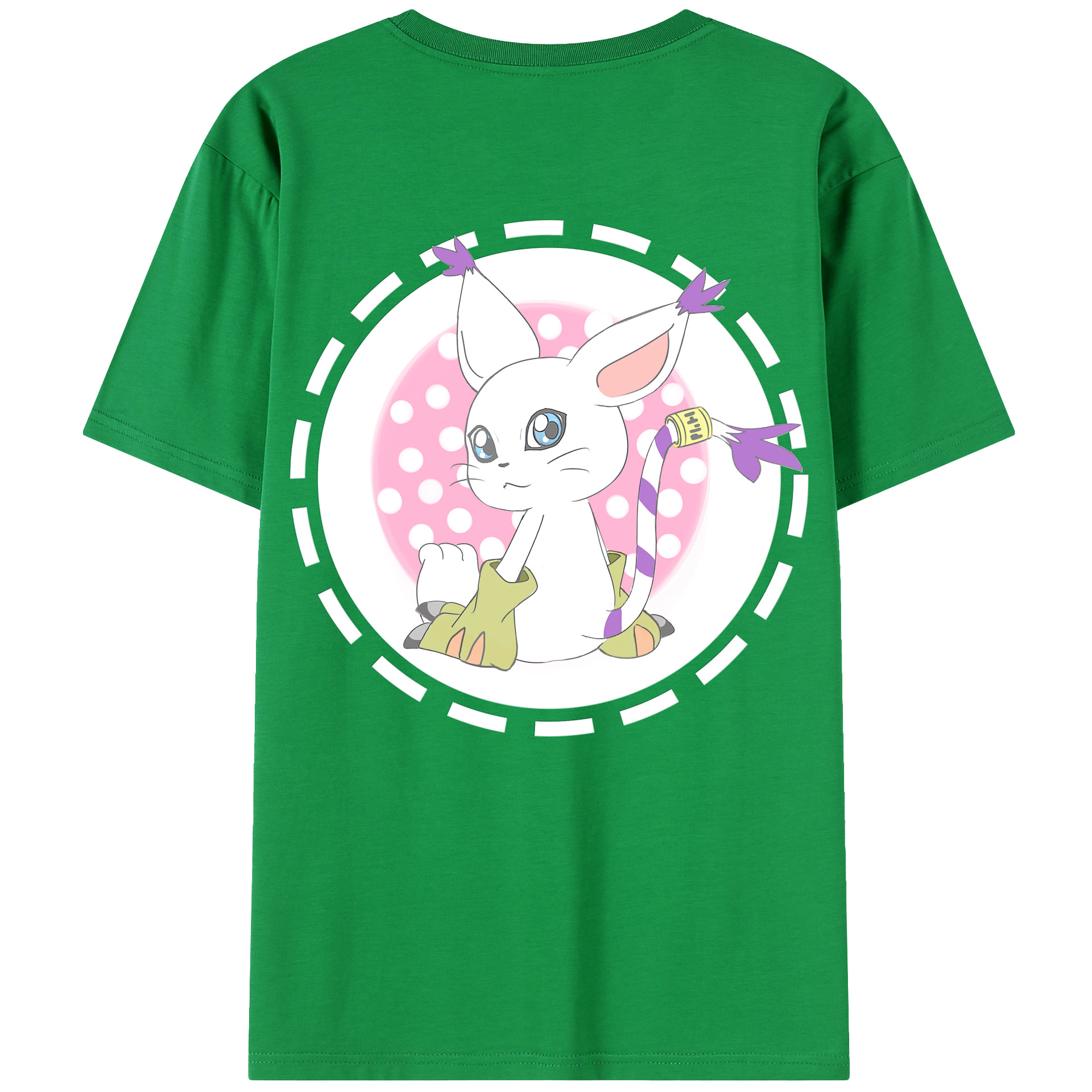 （画像用） Digimon デジタルモンスター/デジモン 綿100％半袖Tシャツ（背面プリント）