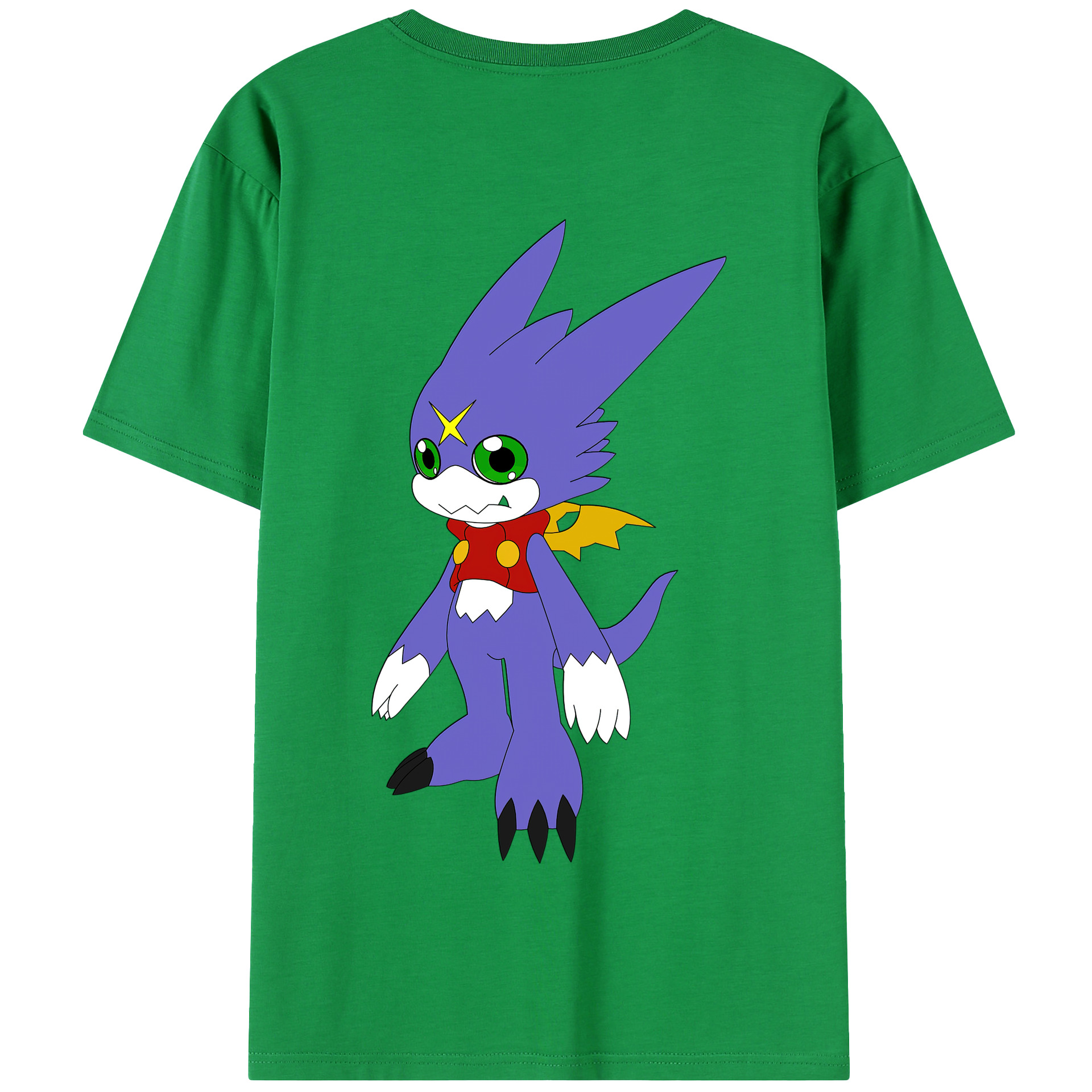 （画像用） Digimon デジタルモンスター/デジモン 綿100％半袖Tシャツ（背面プリント）