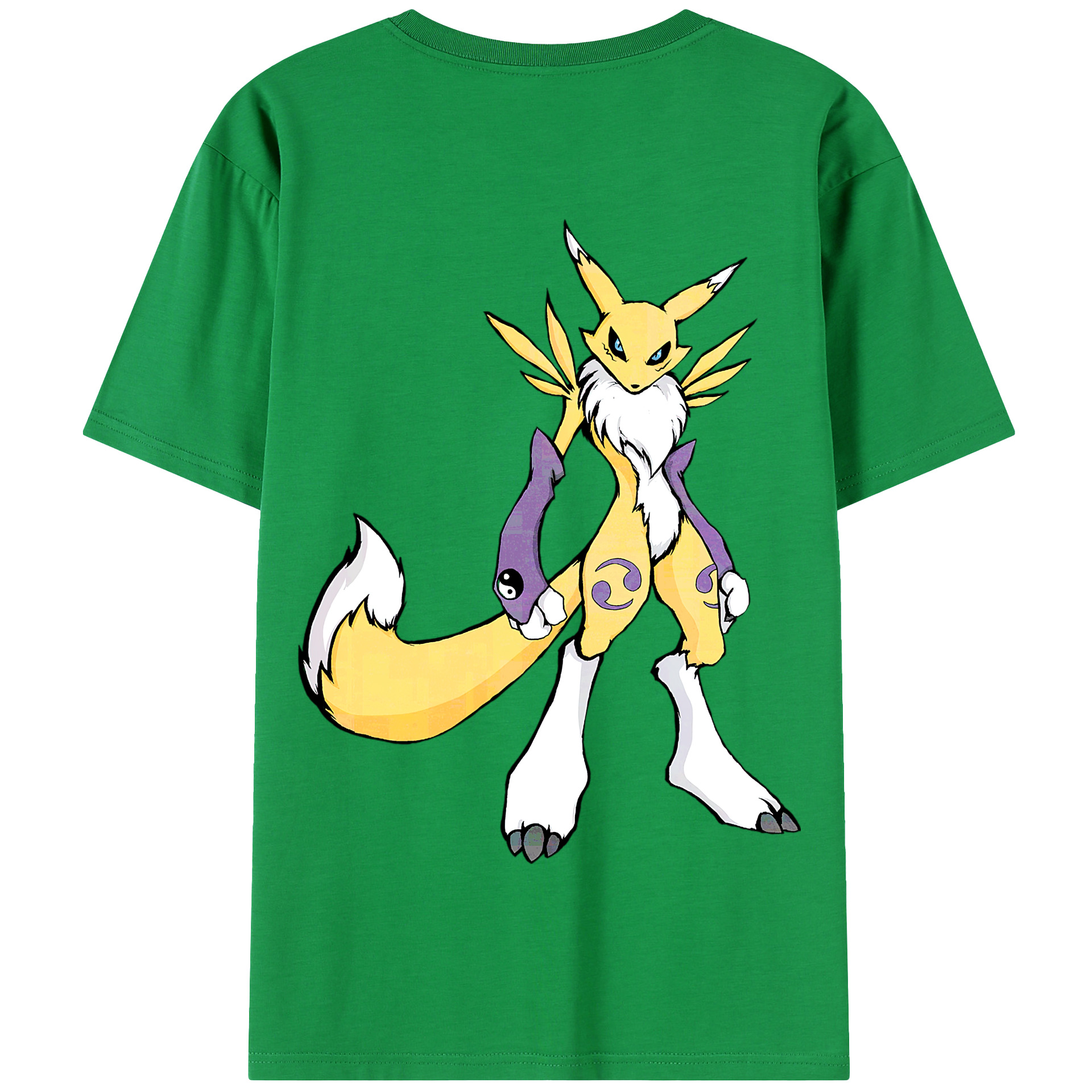 （画像用） Digimon デジタルモンスター/デジモン 綿100％半袖Tシャツ（背面プリント）