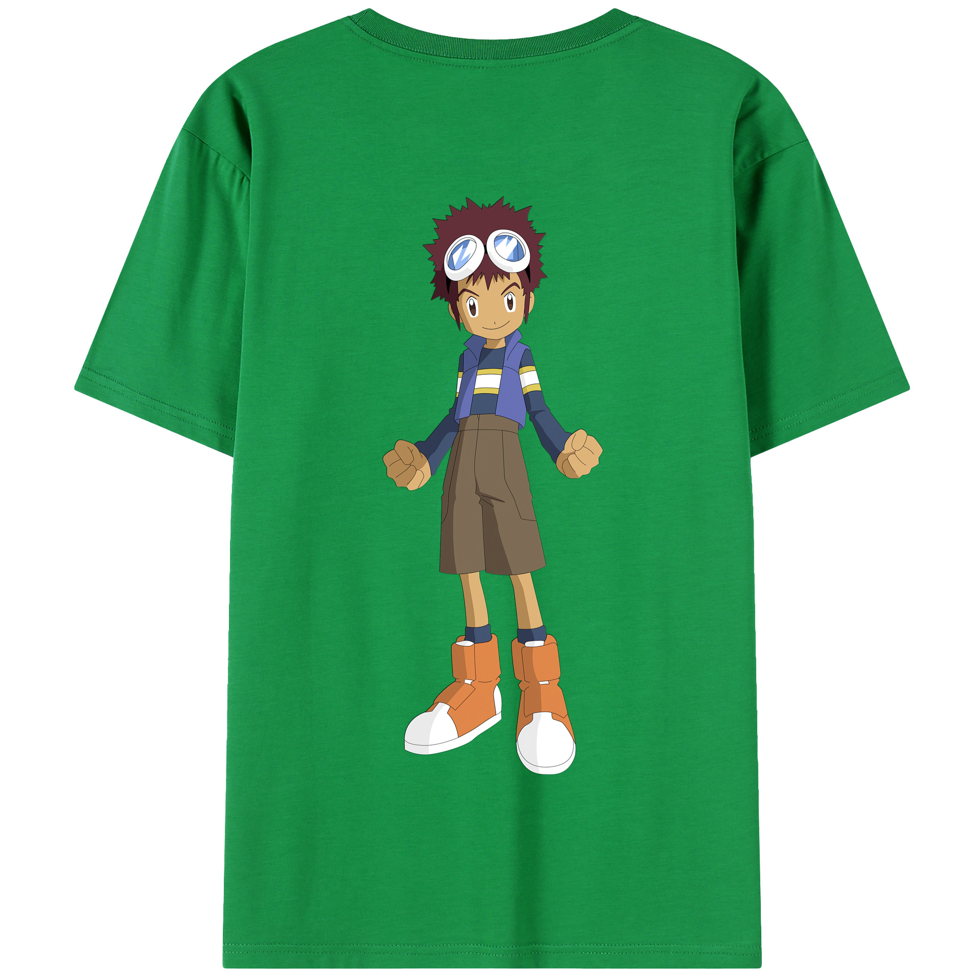 （画像用） Digimon デジタルモンスター/デジモン 綿100％半袖Tシャツ（背面プリント）