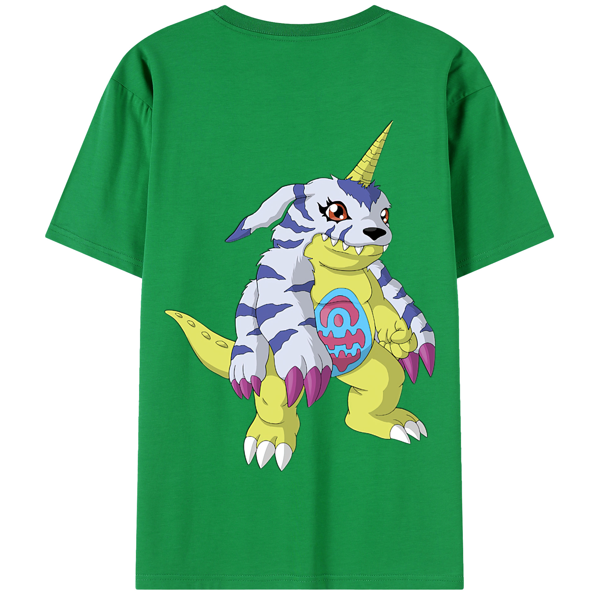 （画像用） Digimon デジタルモンスター/デジモン 綿100％半袖Tシャツ（背面プリント）