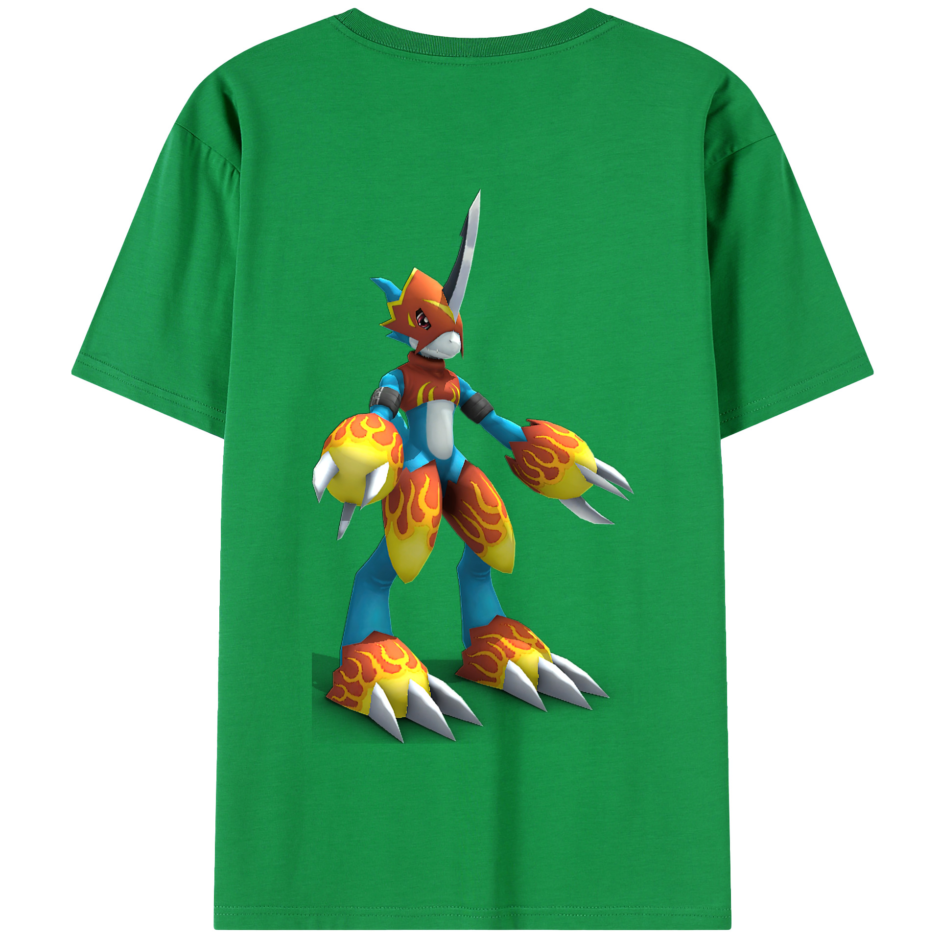 （画像用） Digimon デジタルモンスター/デジモン 綿100％半袖Tシャツ（背面プリント）