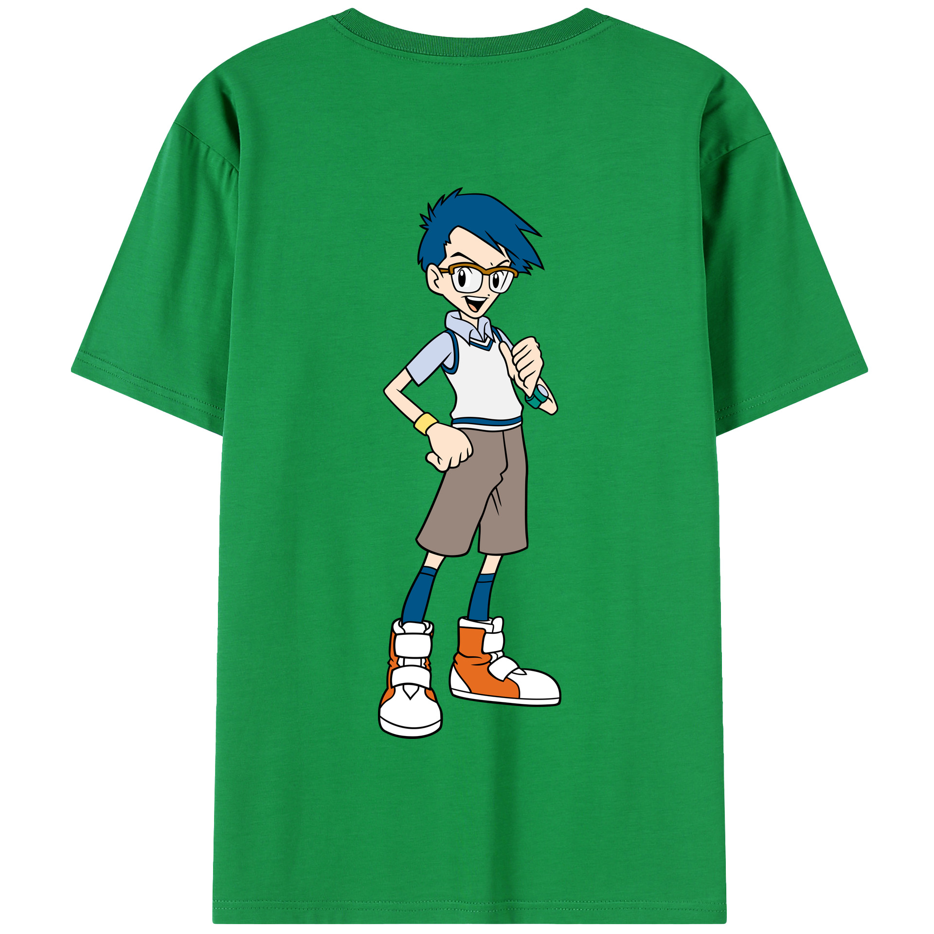 （画像用） Digimon デジタルモンスター/デジモン 綿100％半袖Tシャツ（背面プリント）
