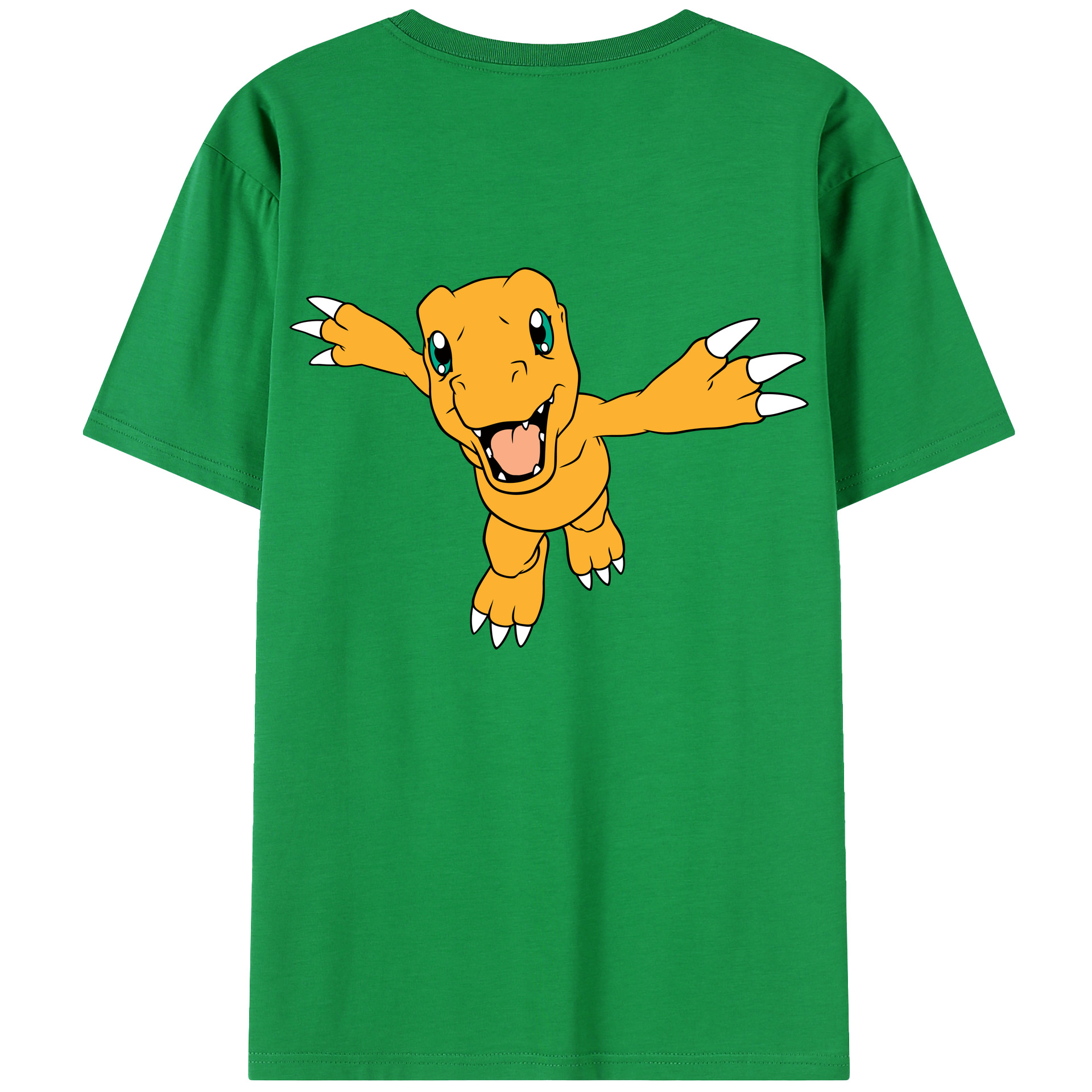 （画像用） Digimon デジタルモンスター/デジモン 綿100％半袖Tシャツ（背面プリント）
