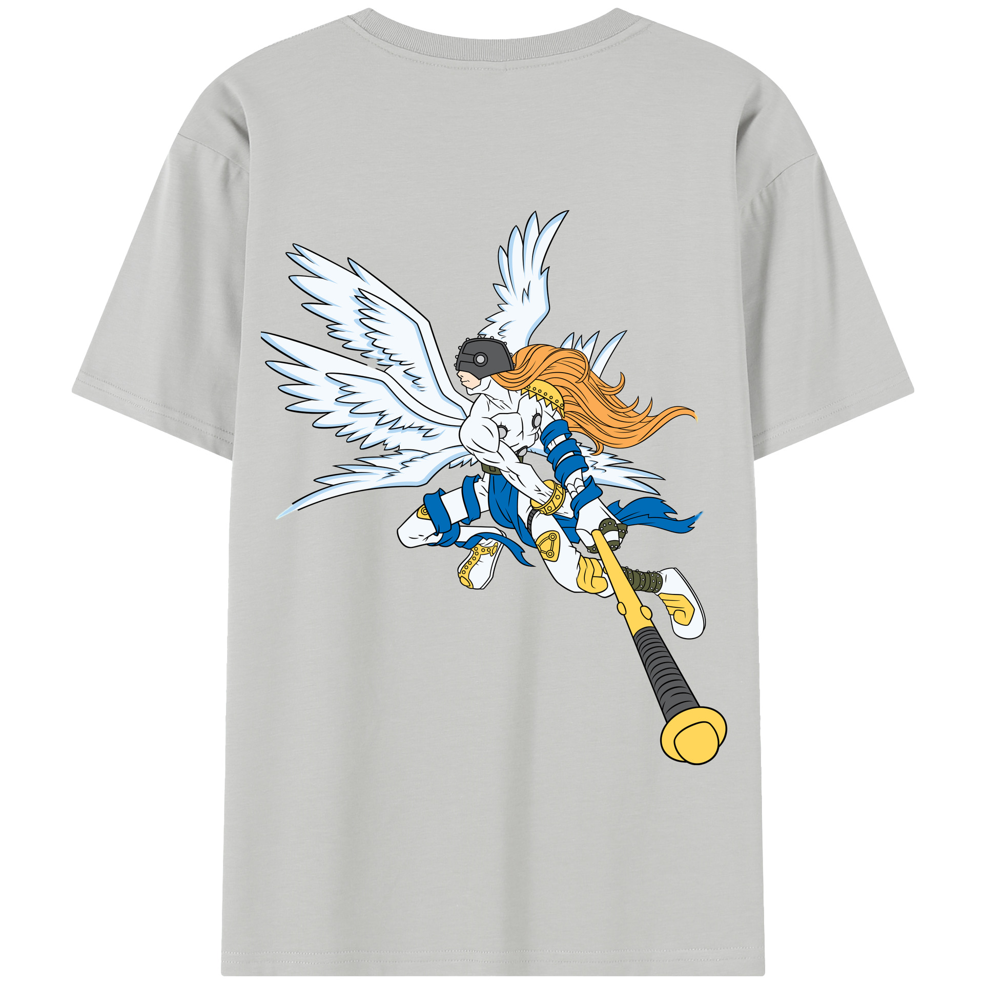 （画像用） Digimon デジタルモンスター/デジモン 綿100％半袖Tシャツ（背面プリント）
