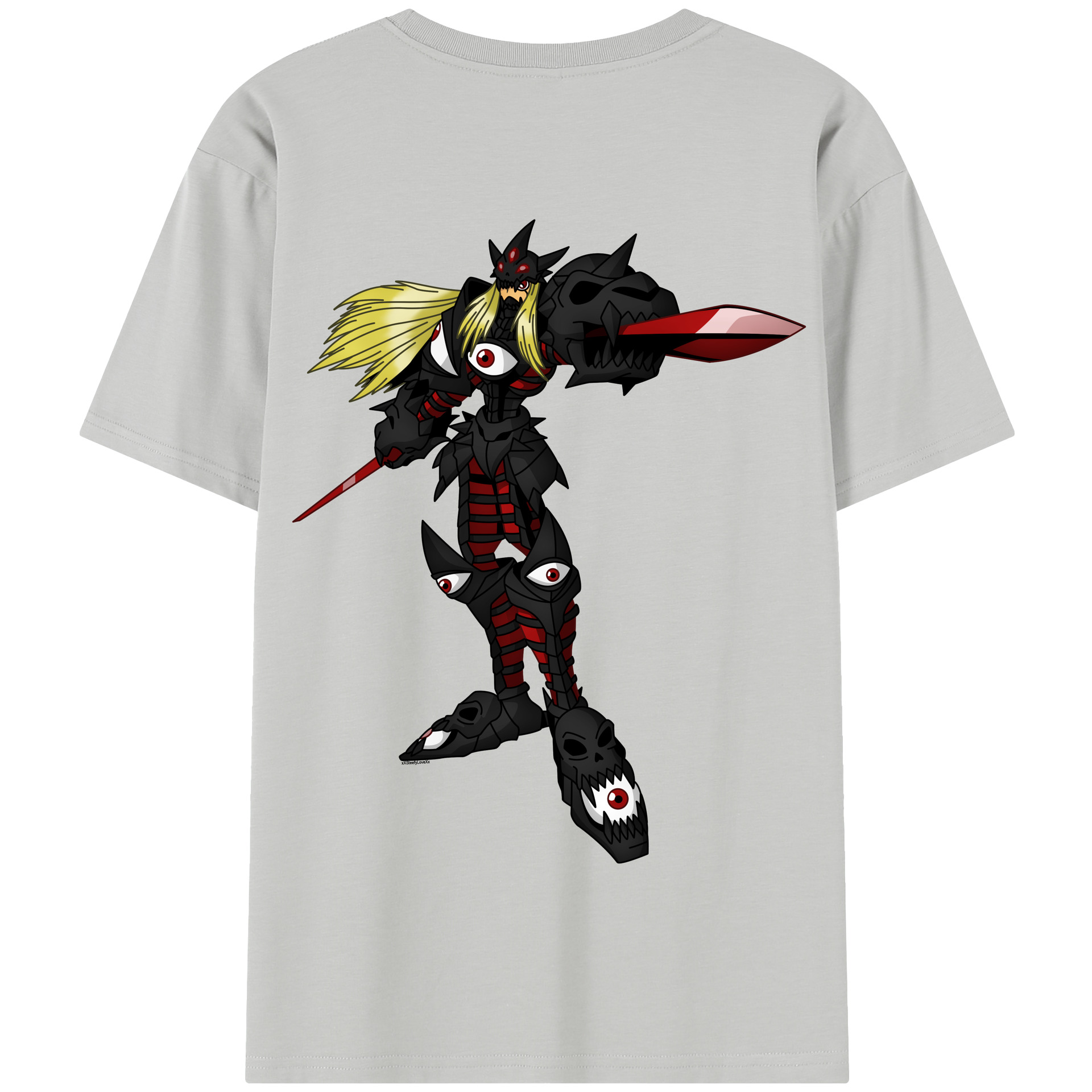 （画像用） Digimon デジタルモンスター/デジモン 綿100％半袖Tシャツ（背面プリント）