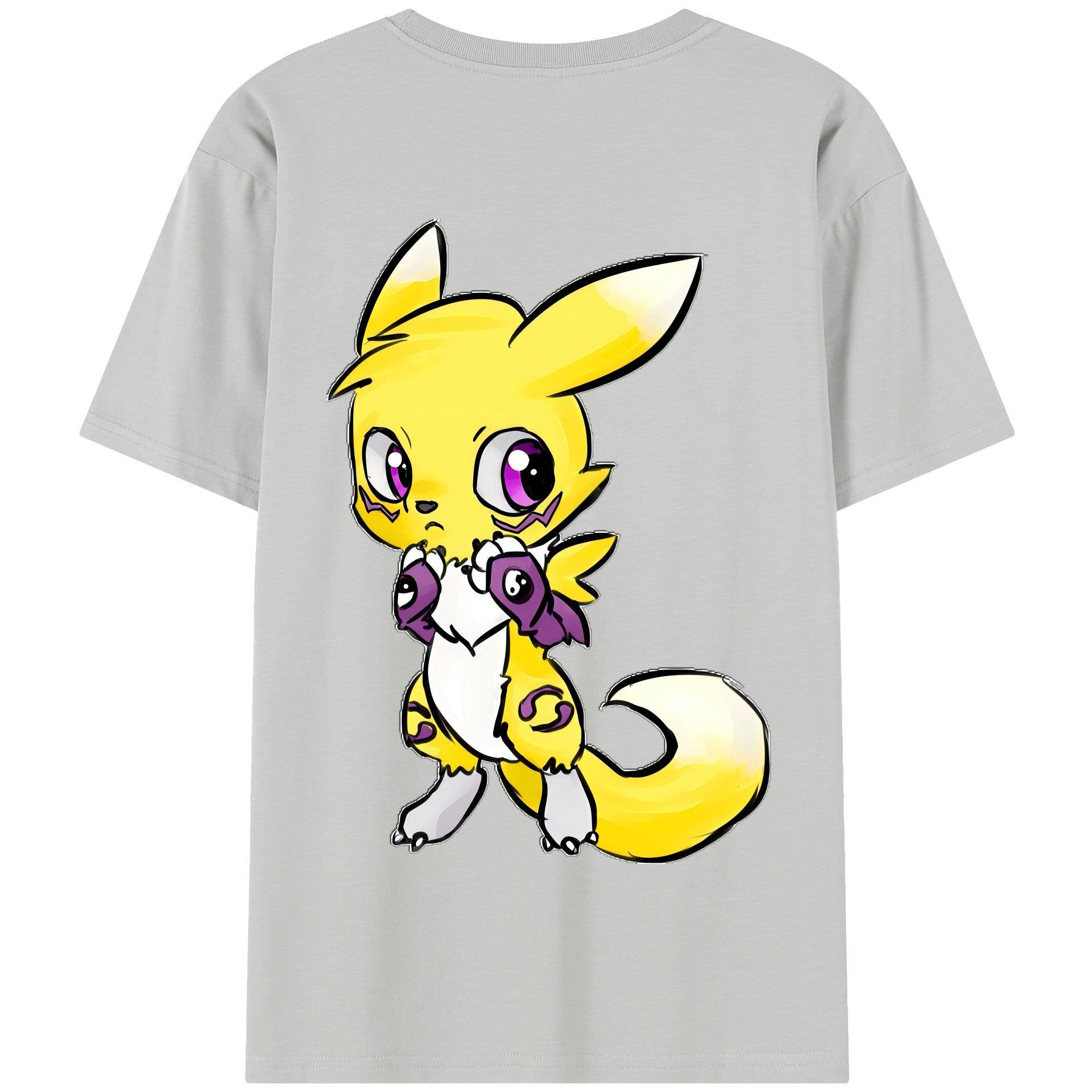 （画像用） Digimon デジタルモンスター/デジモン 綿100％半袖Tシャツ（背面プリント）